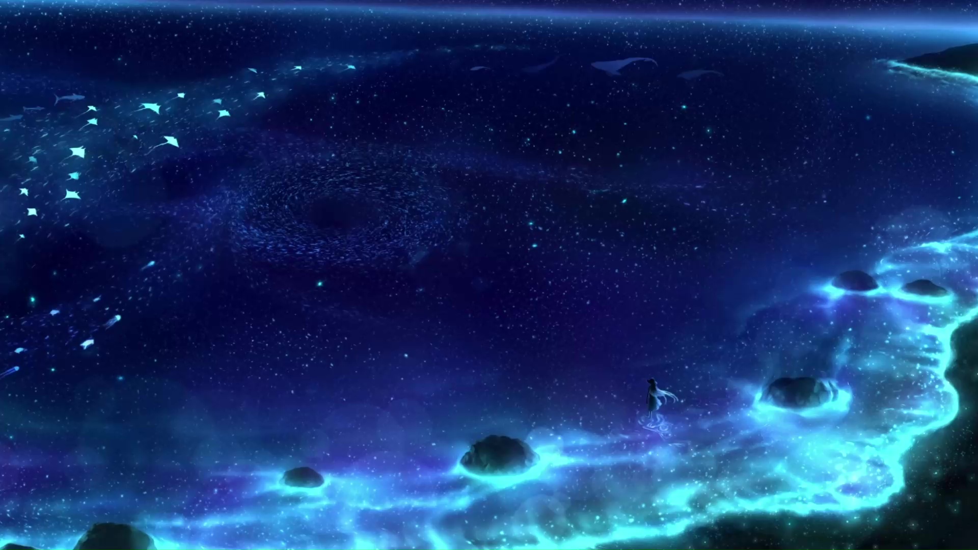 Night Stars Ocean Live Wallpaper