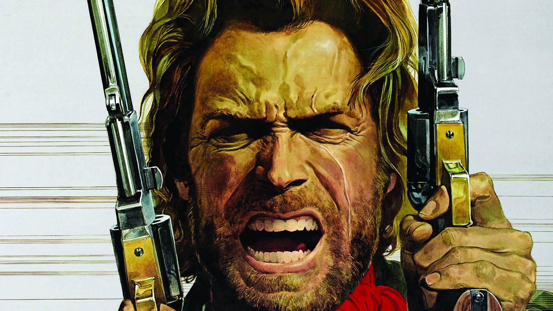 Wallpaper, drawing, movies, comics, western, head, Clint Eastwood, The Outlaw Josey Wales, ART, 1920x1080 px 1920x1080