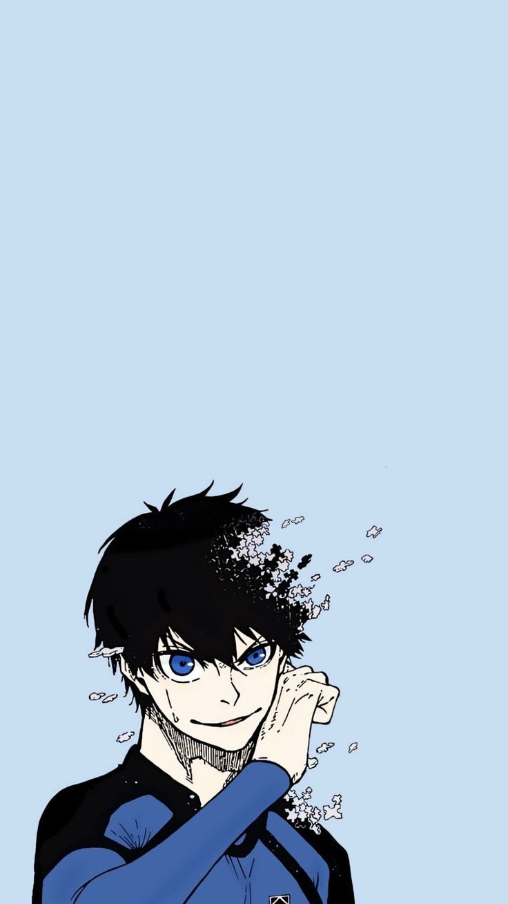 Isagi Blue Lock Wallpaper. Blue anime, Anime background, Locked wallpaper