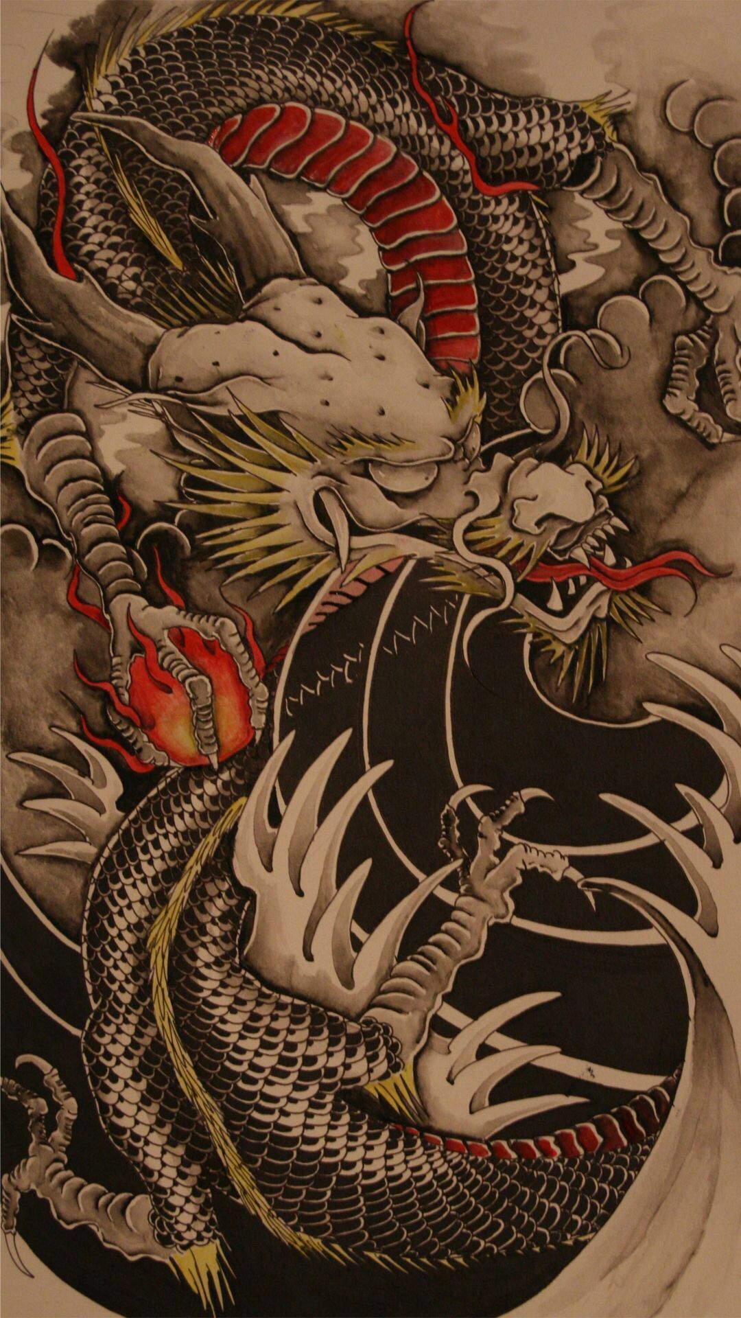 Awesome Yakuza iPhone Wallpaper - Dragões, Wallpaper, Salas