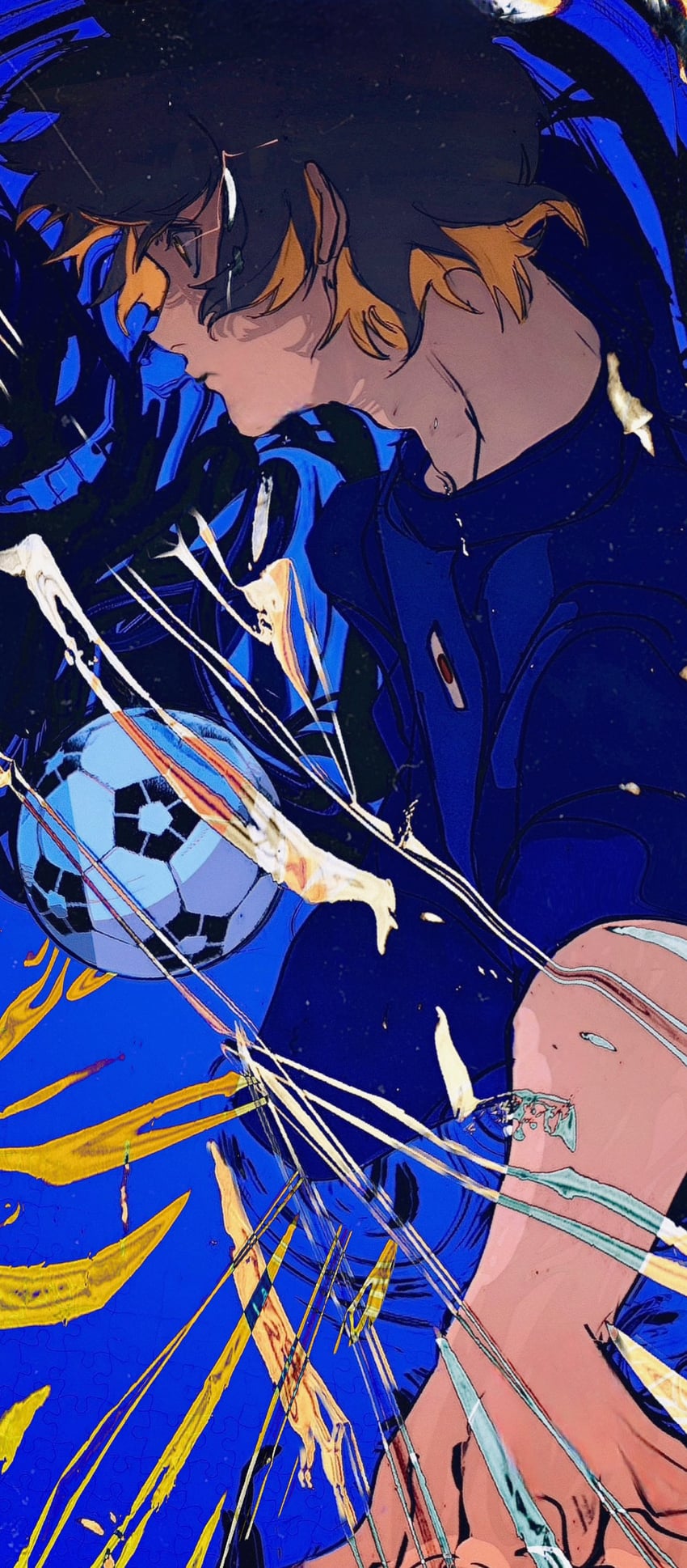 Ryō_ZeroSwim — Bachira Meguru  Blue lock minimalistic wallpaper
