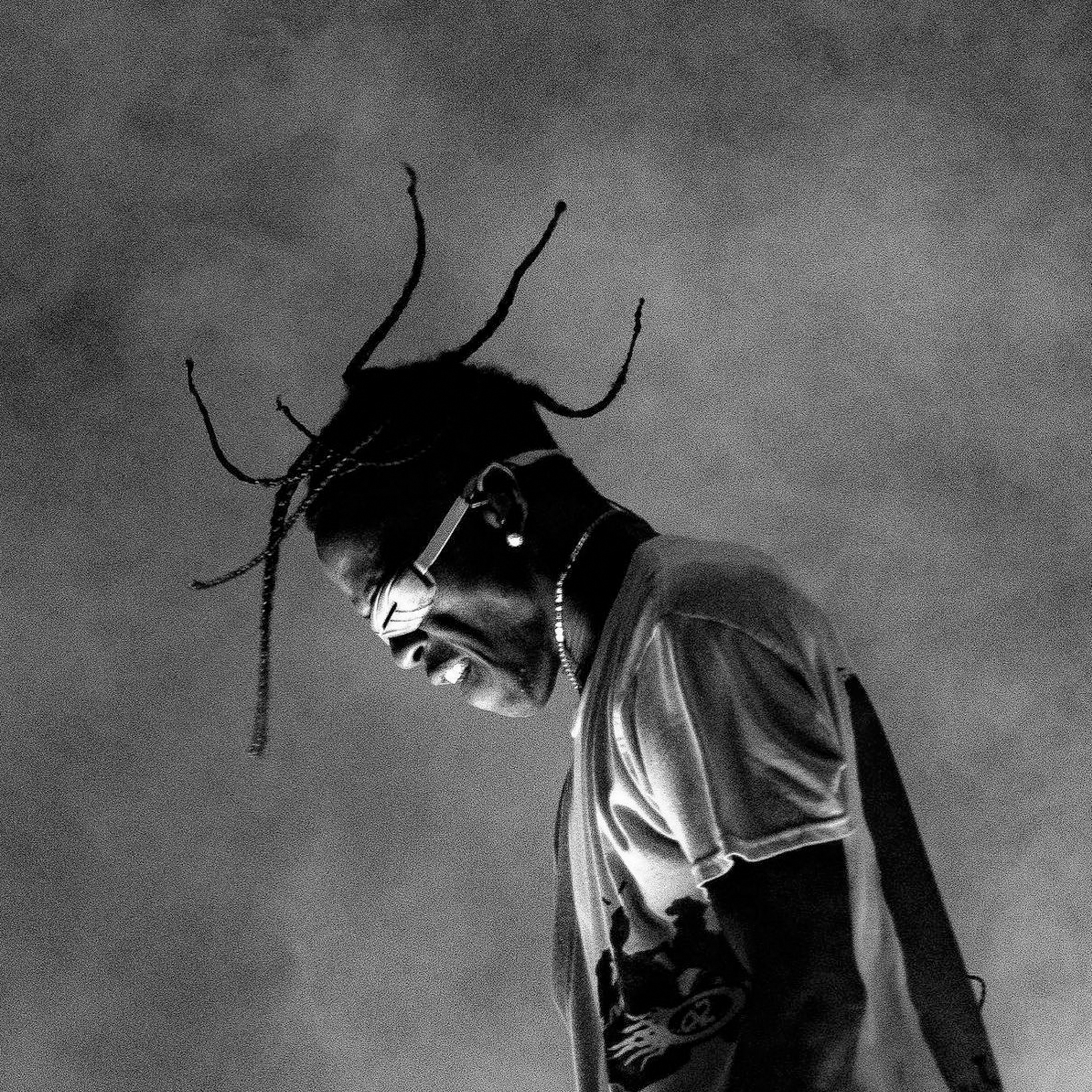 Travis Scott Wallpaper 4K, Monochrome