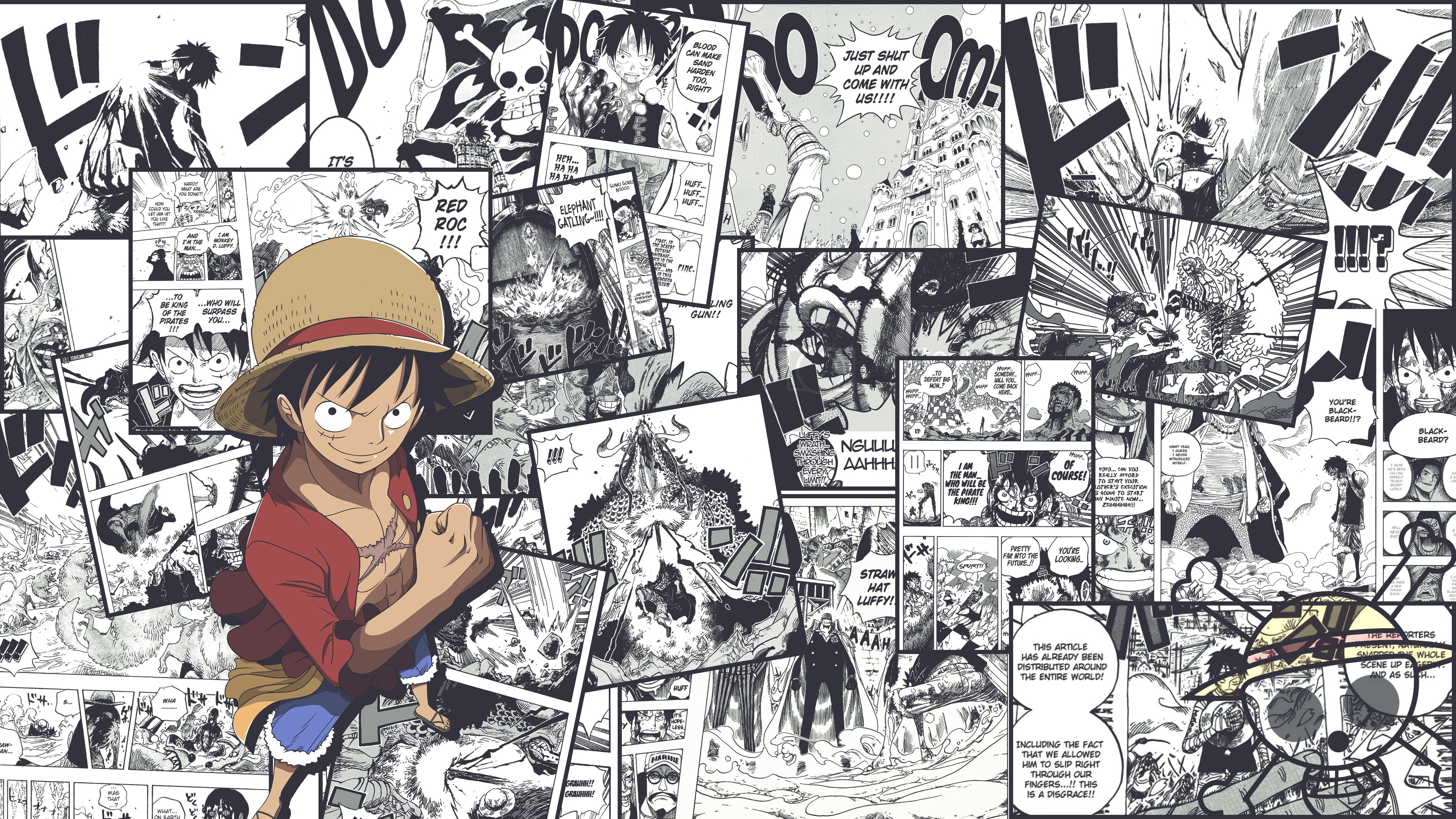 One Piece Monkey D. Luffy Desktop Wallpaper - Anime Wallpaper 4k