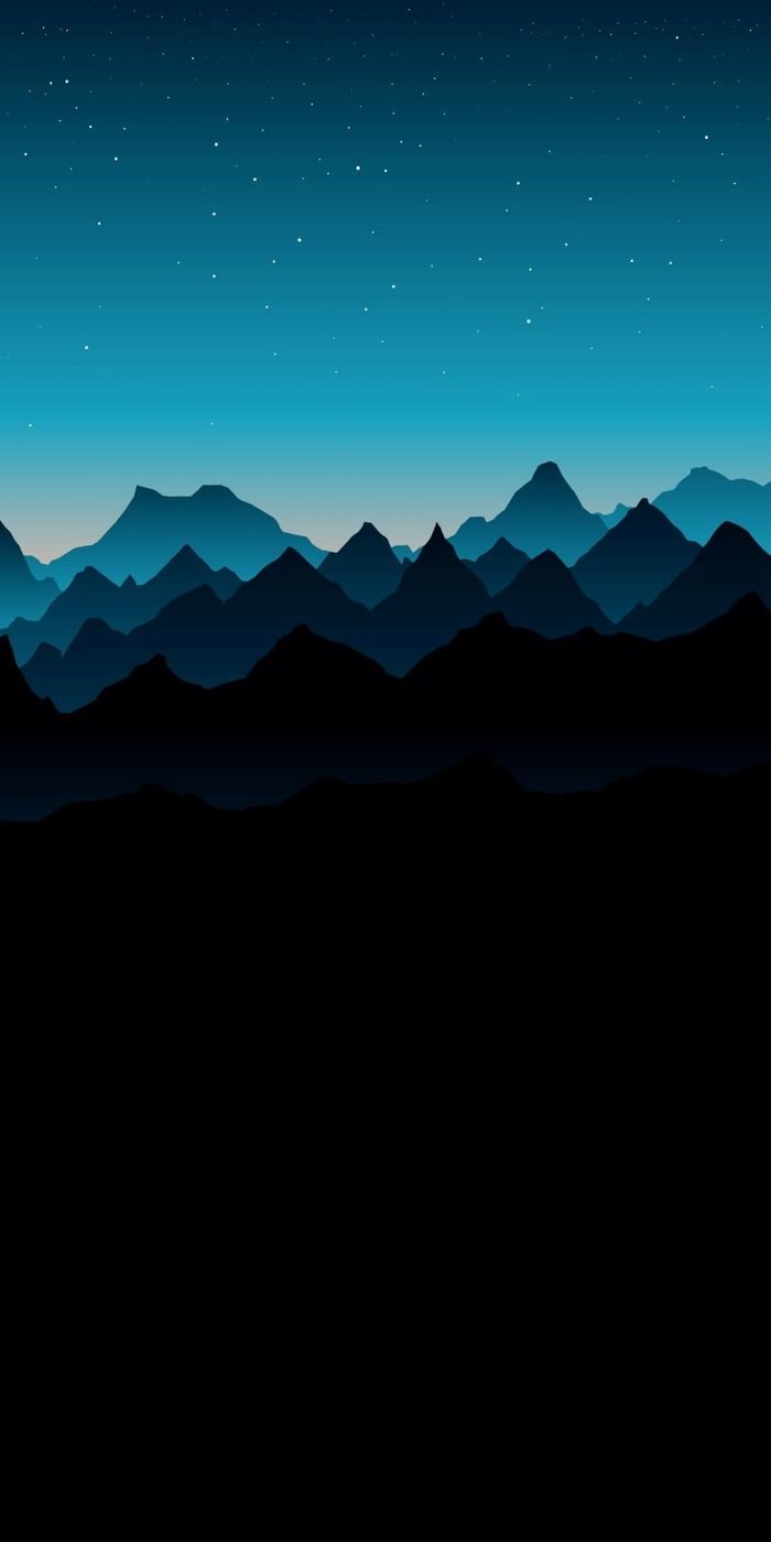 Dark minimalist mountain Wallpaper Download