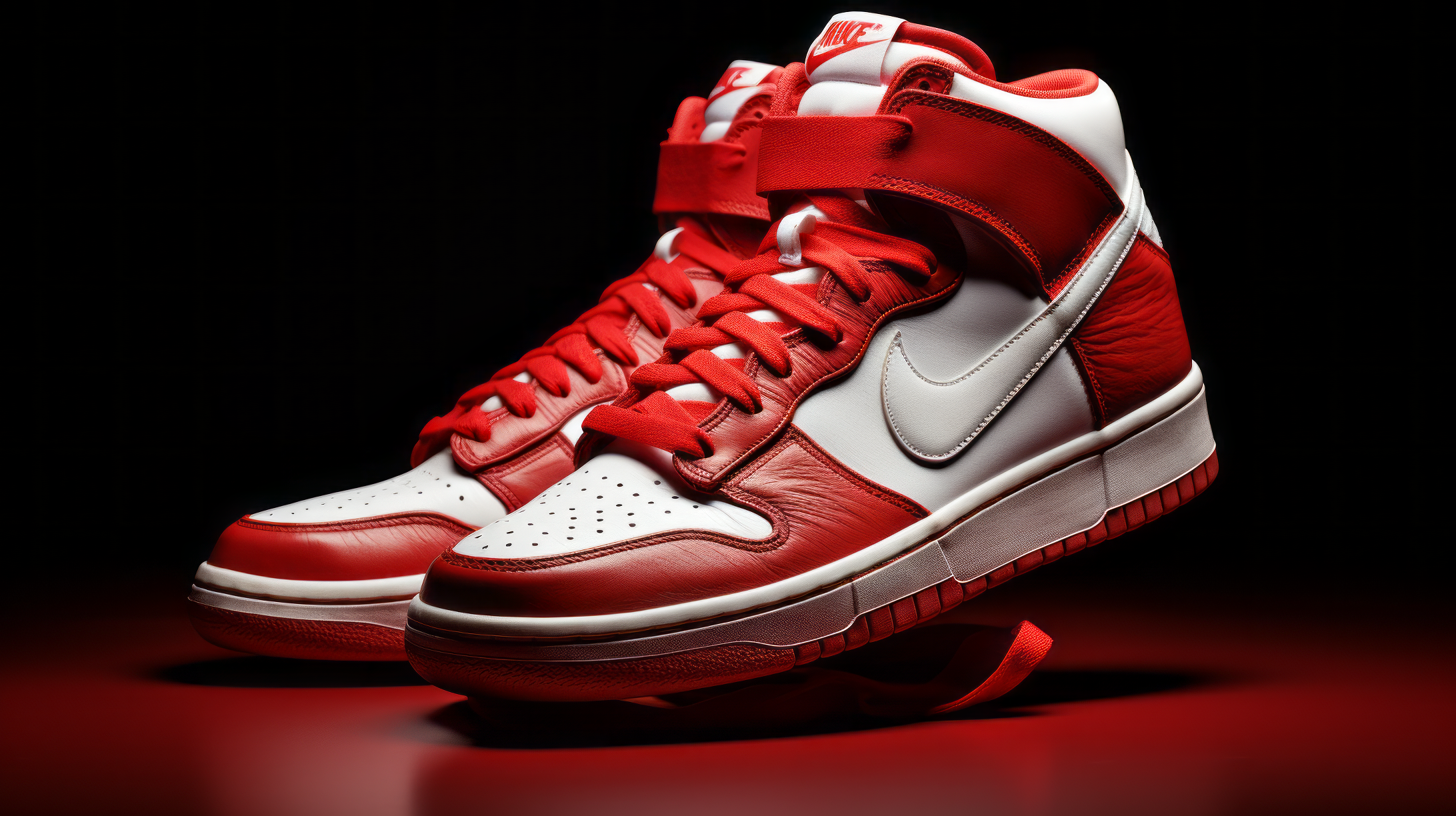 Red Nike Sneakers Wallpaper