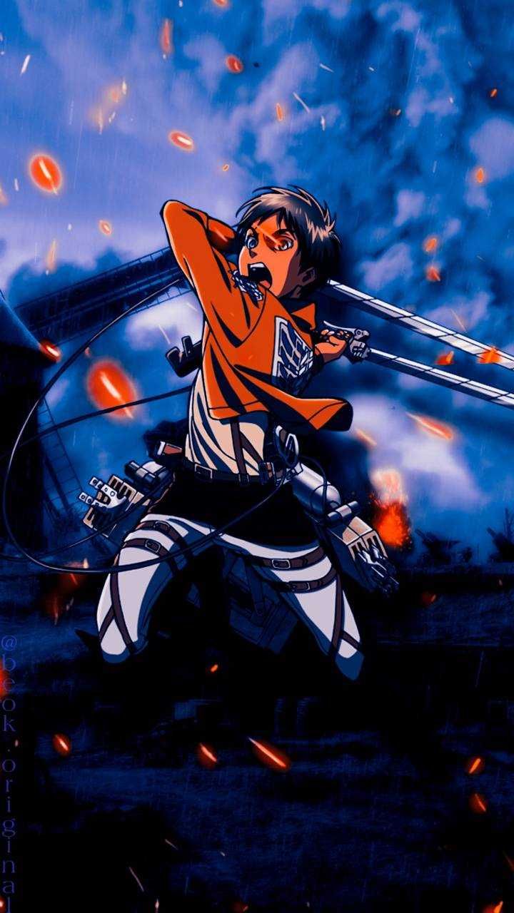 Eren Yeager Lockscreen Free HD Wallpaper