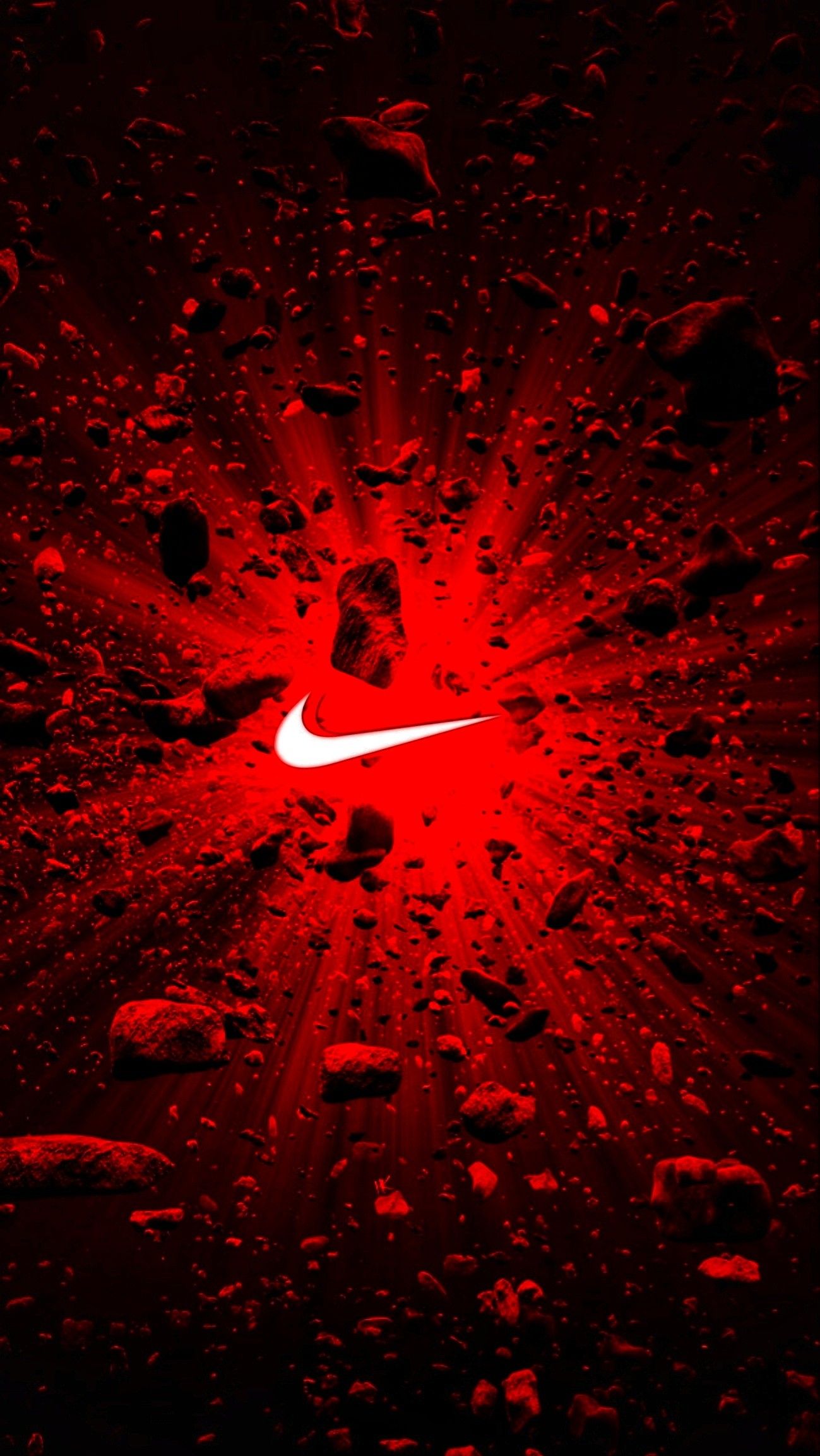 red nike wallpaper