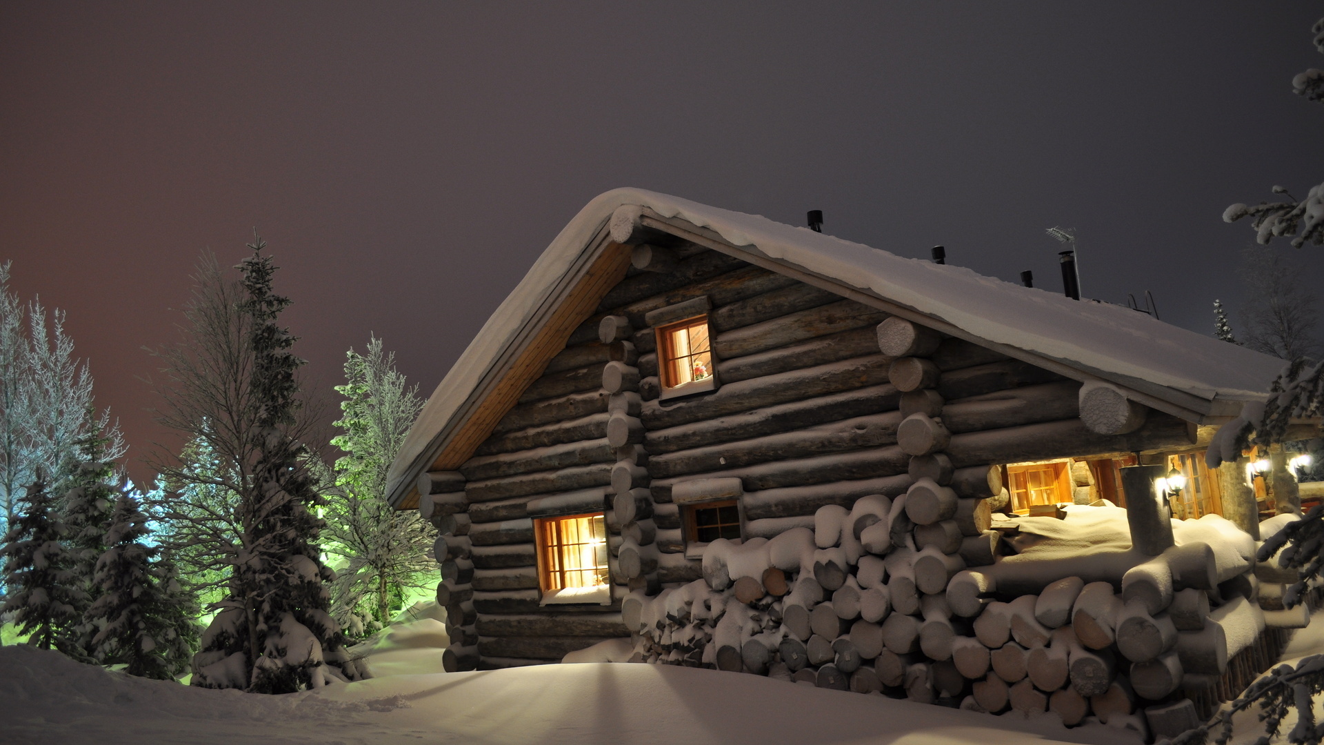 Download Man Made Cabin HD Wallpaper