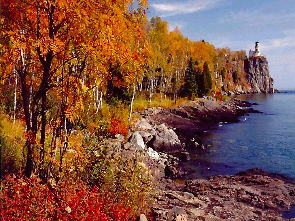 Splitrock Autumn Lighthouse