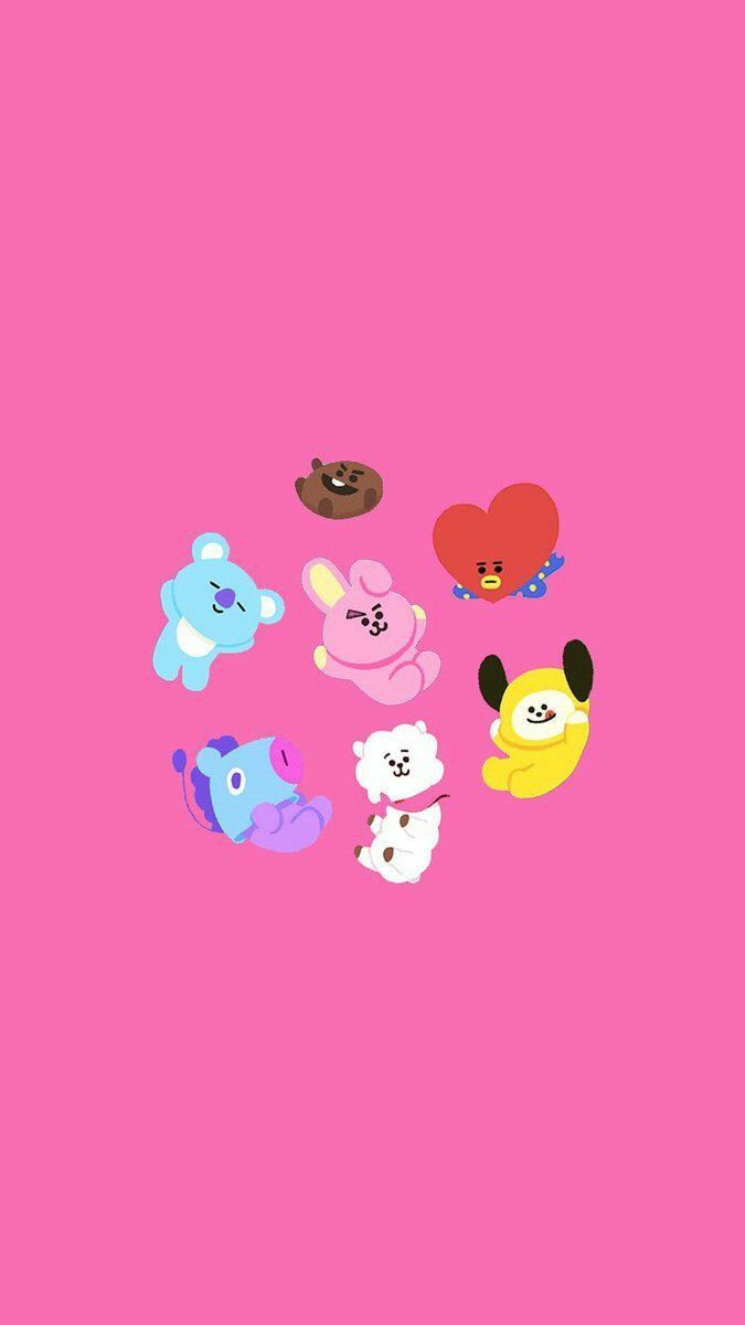 BT21 Wallpaper. Bts wallpaper, Cute wallpaper, Bts background