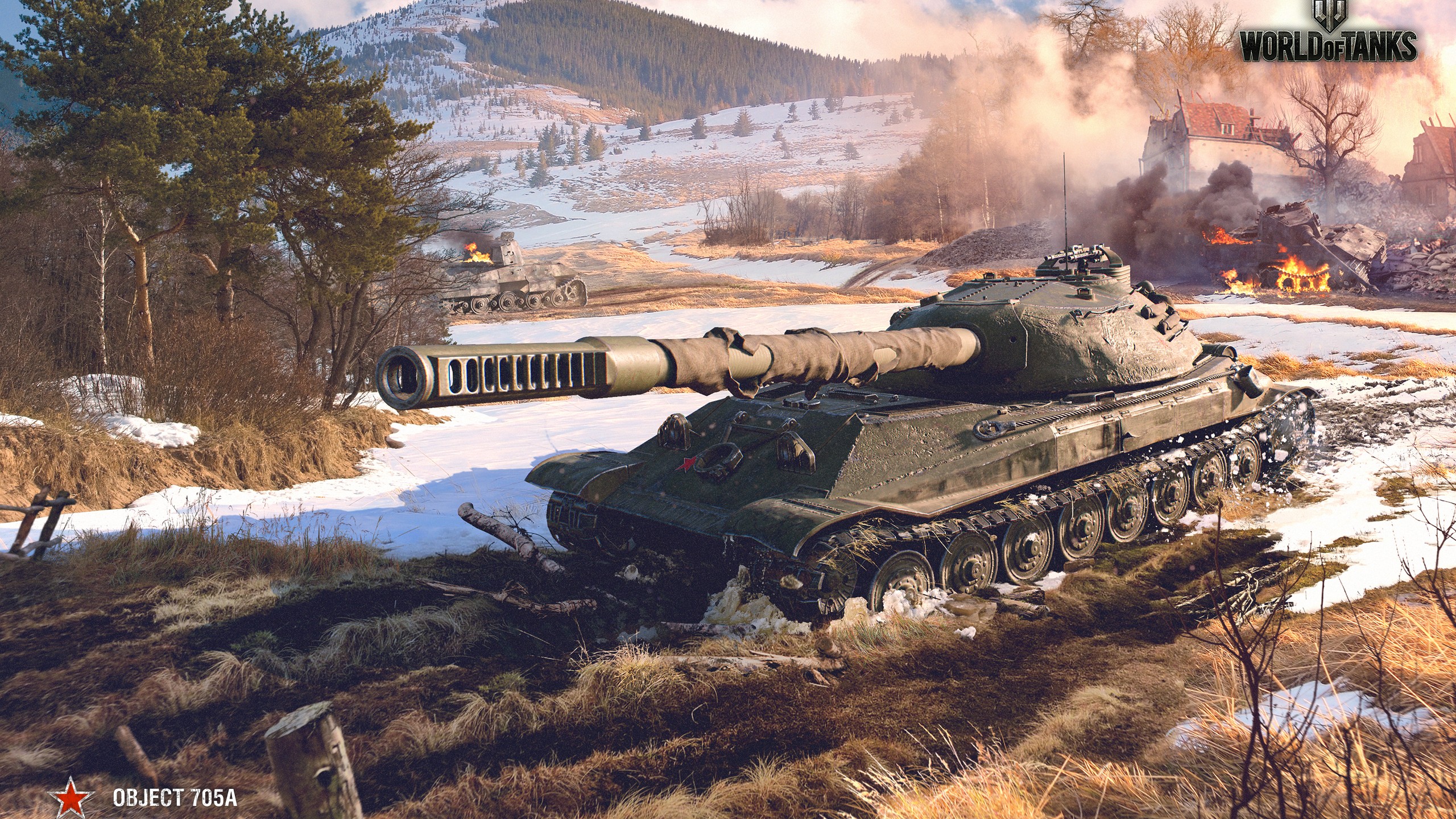 Wallpaper World of Tanks 1.0, Object 705A, 4K, Games