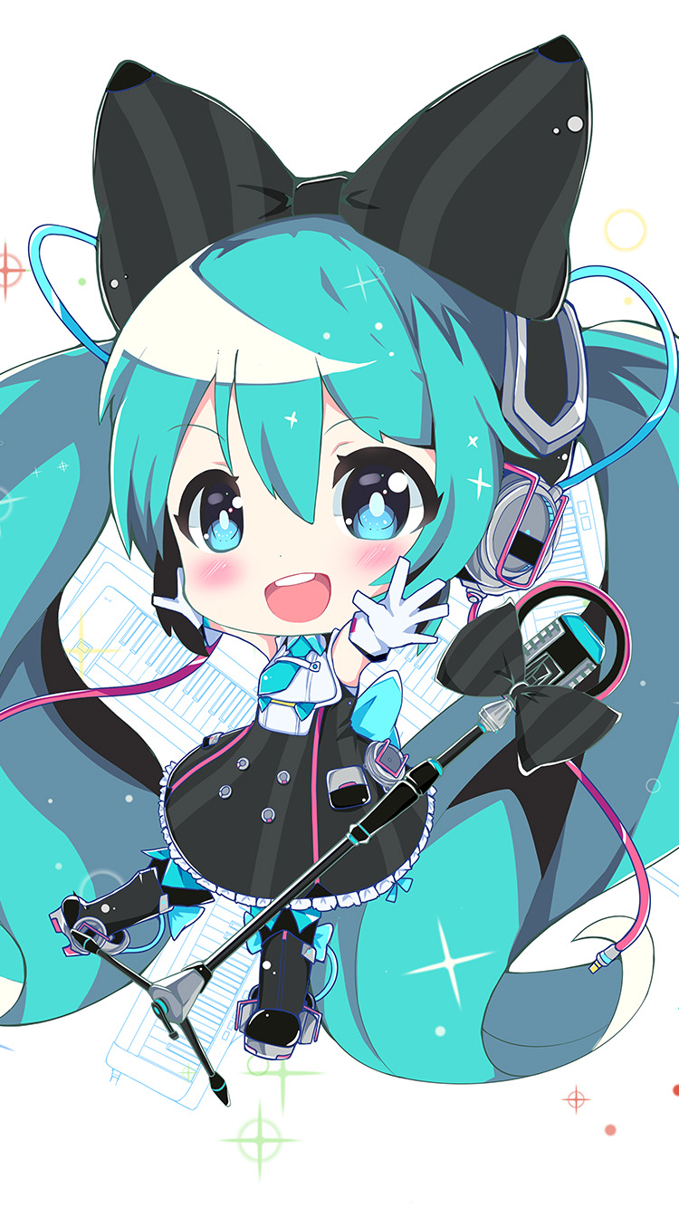 Hatsune Miku Anime Girl Blue Illustration Art Wallpaper