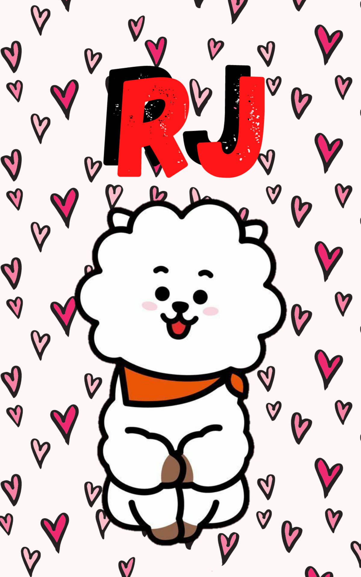 Download BTS BT21 RJ Art Wallpaper
