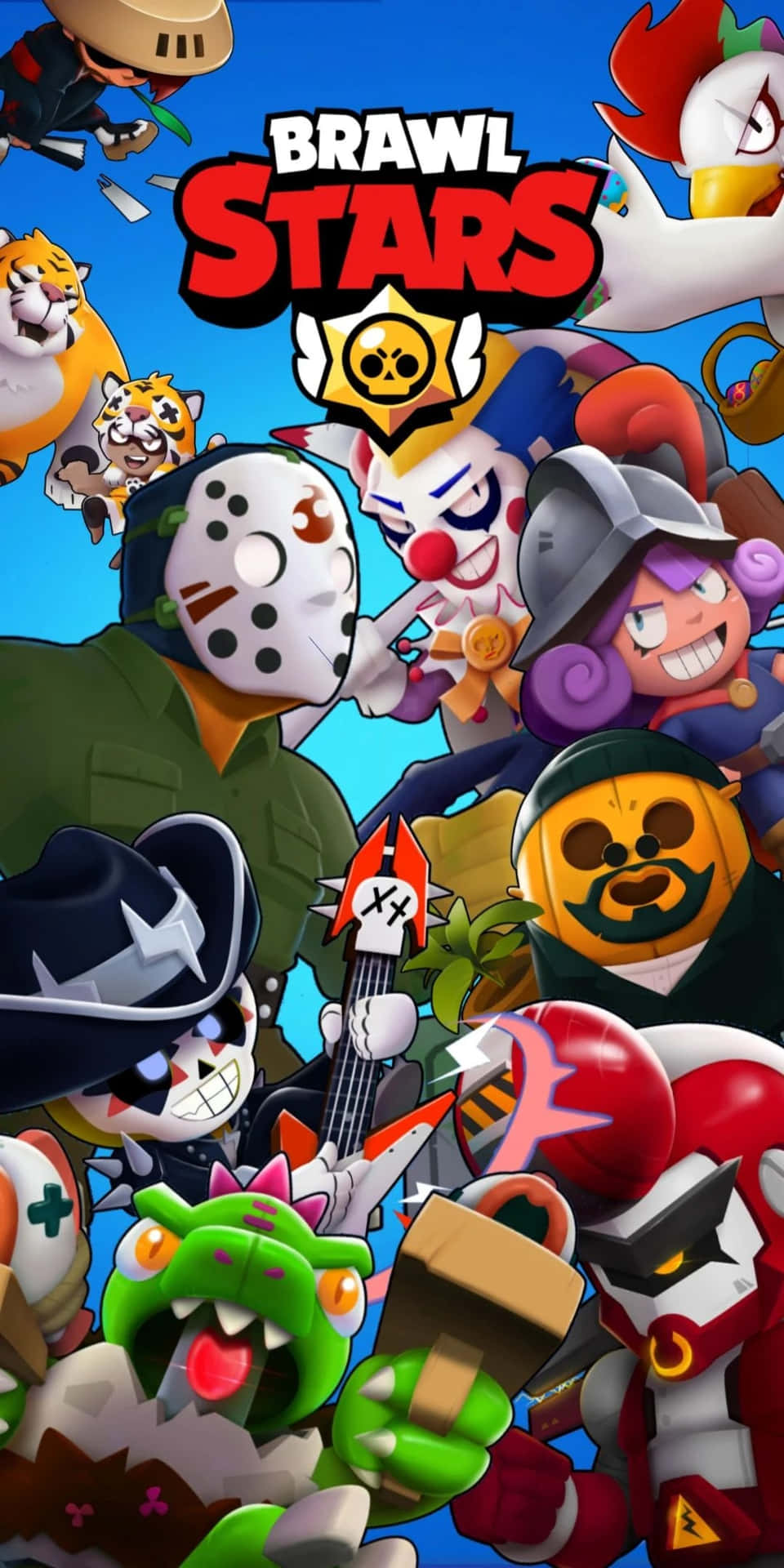 Download Leon Brawl Stars And Other Characters Wallpaper
