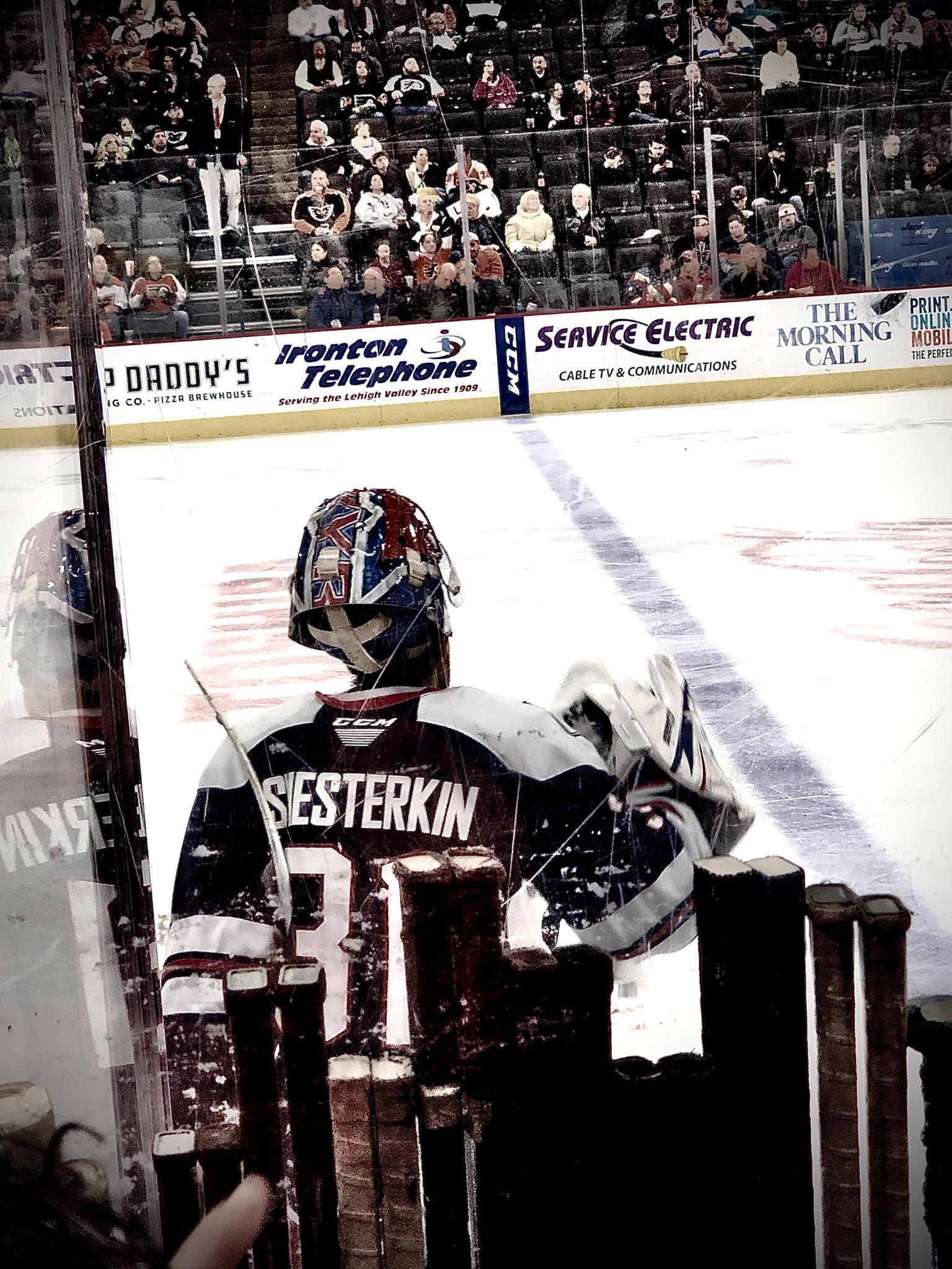 Made a cool Shesterkin iPhone wallpaper when I creeped on him during a wolf pack game. Hope someone enjoys it!