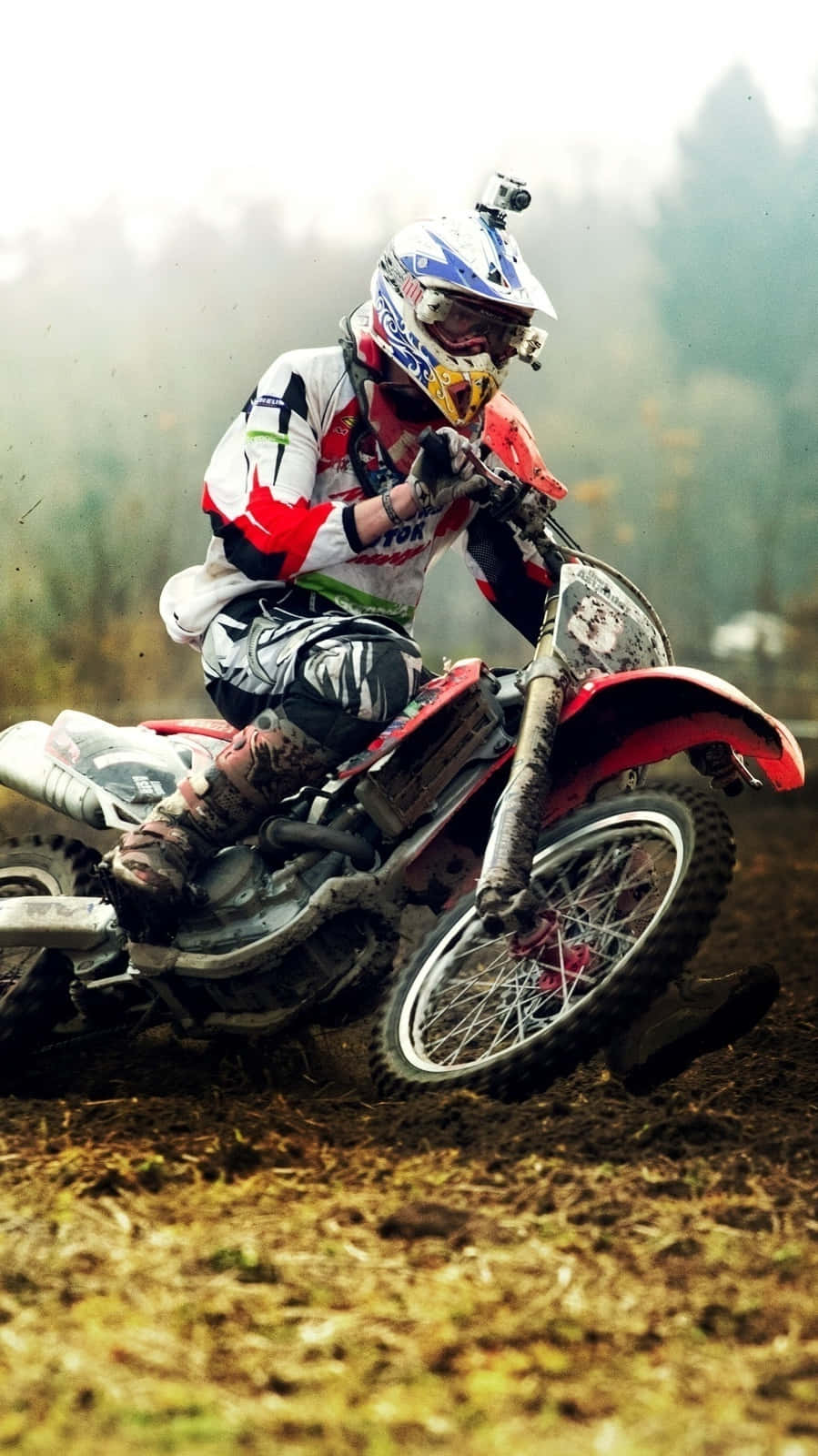 Download Caption: Thrilling Ride Rider in Action Wallpaper