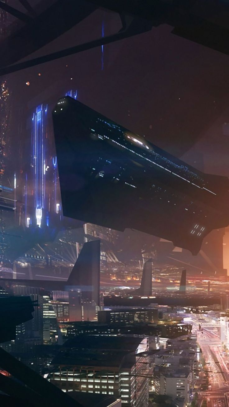 Futuristic City iPhone Wallpaper. Futuristic city, City iphone wallpaper, Futuristic