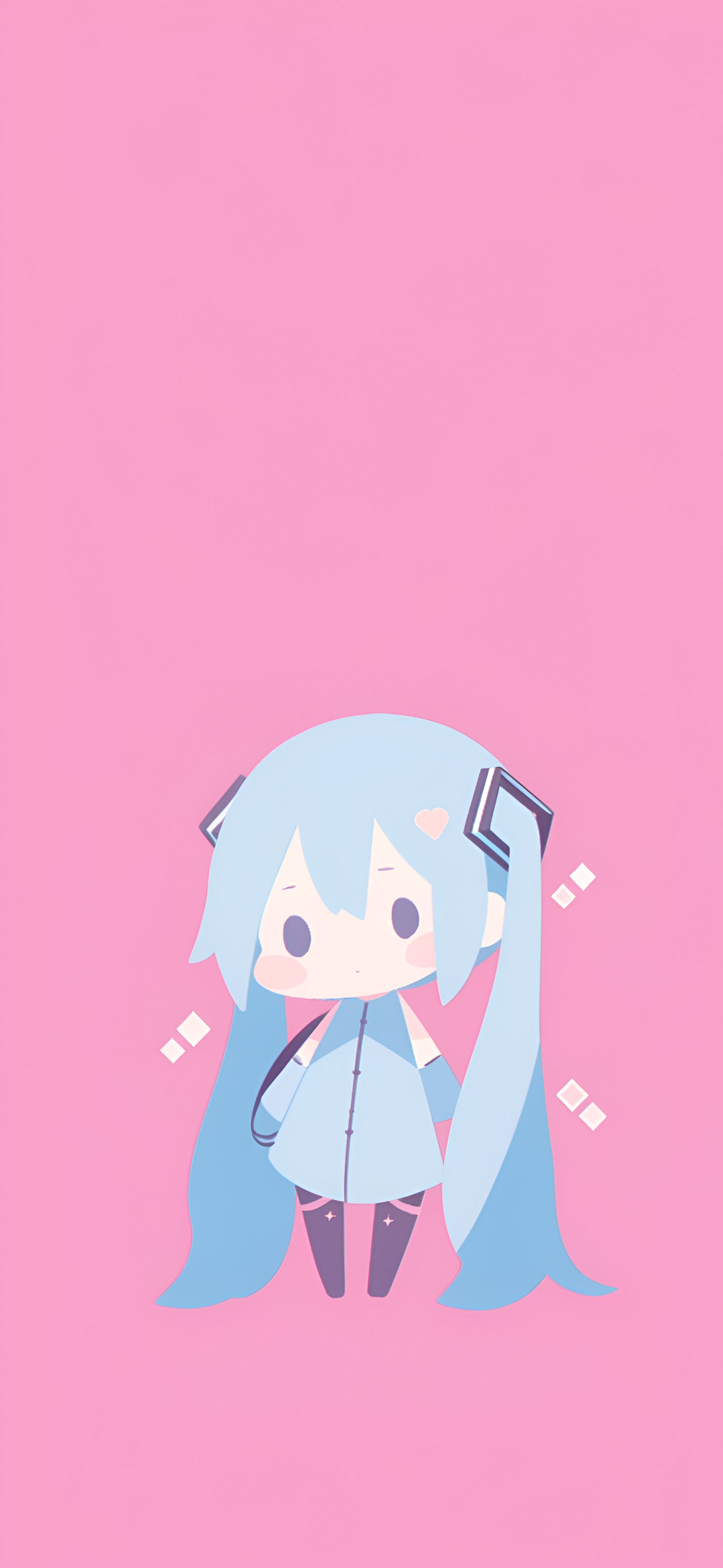 Cute Hatsune Miku Pink Wallpaper