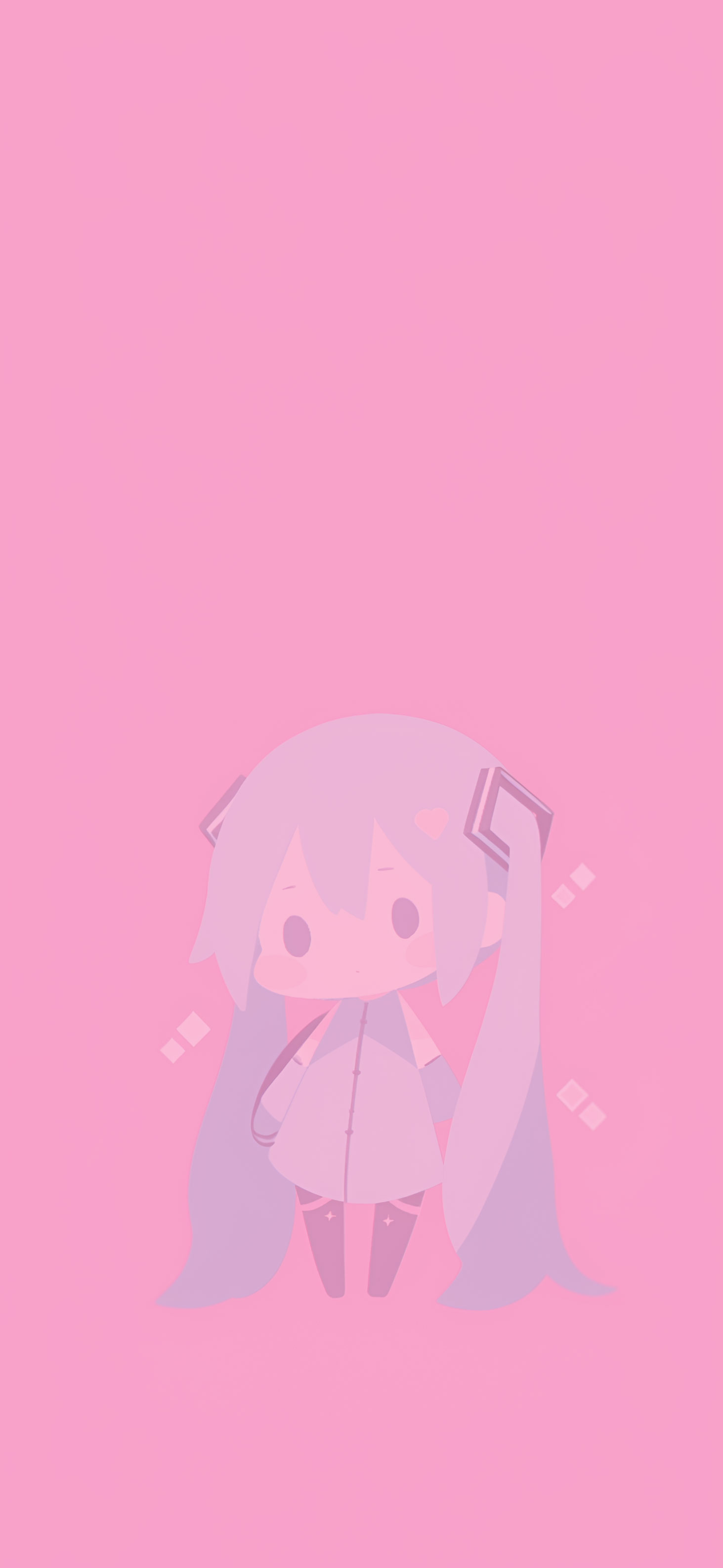 Cute Hatsune Miku Pink Wallpaper