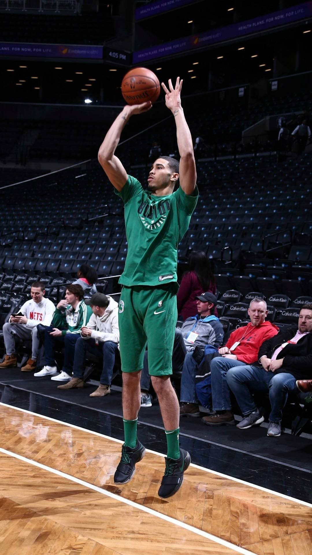 Download Jayson Tatum Green Practice Uniform Wallpaper
