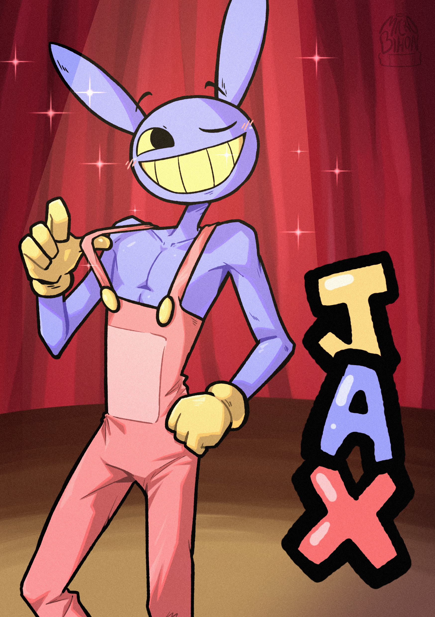 Jax from The Amazing Digital Circus! by MicroBihon on Newgrounds