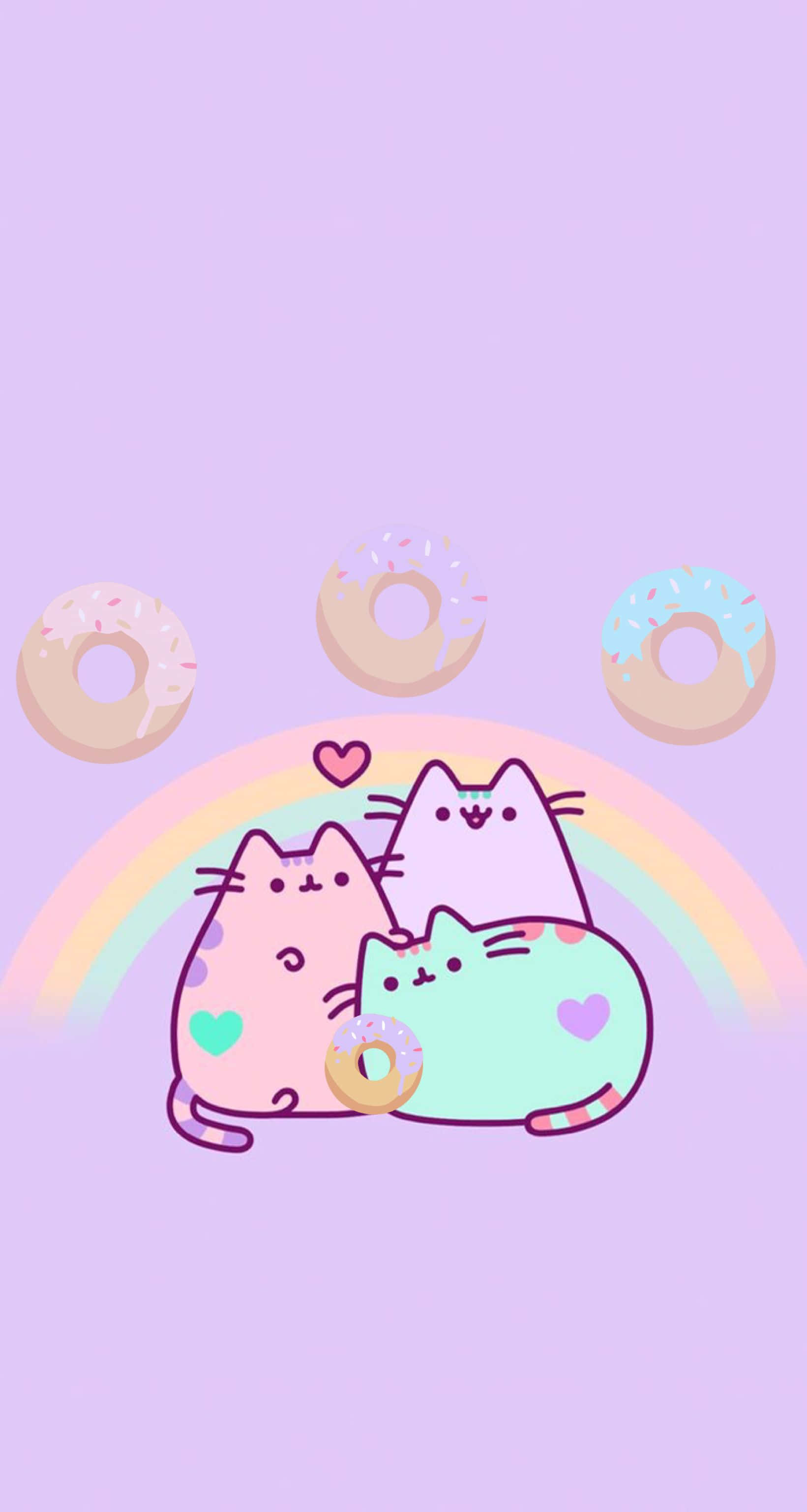 Kawaii Pusheen Wallpaper