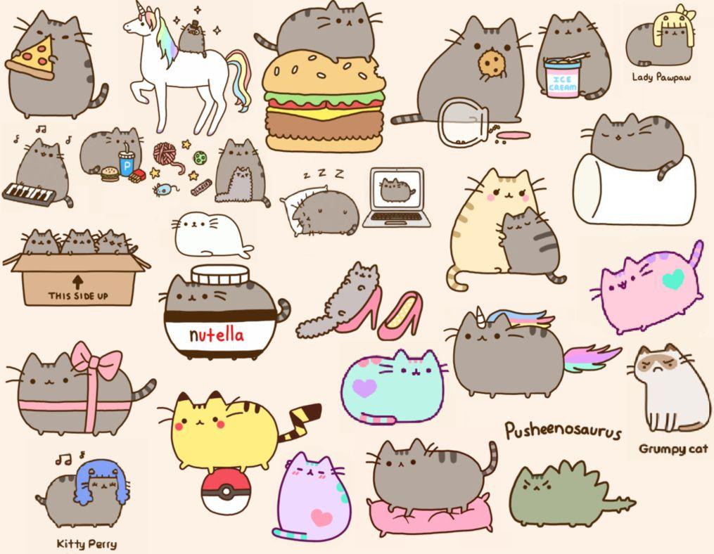 Kawaii Donut Cats Wallpaper