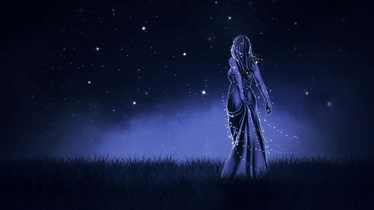 Download Real Fairy In Night Sky Picture