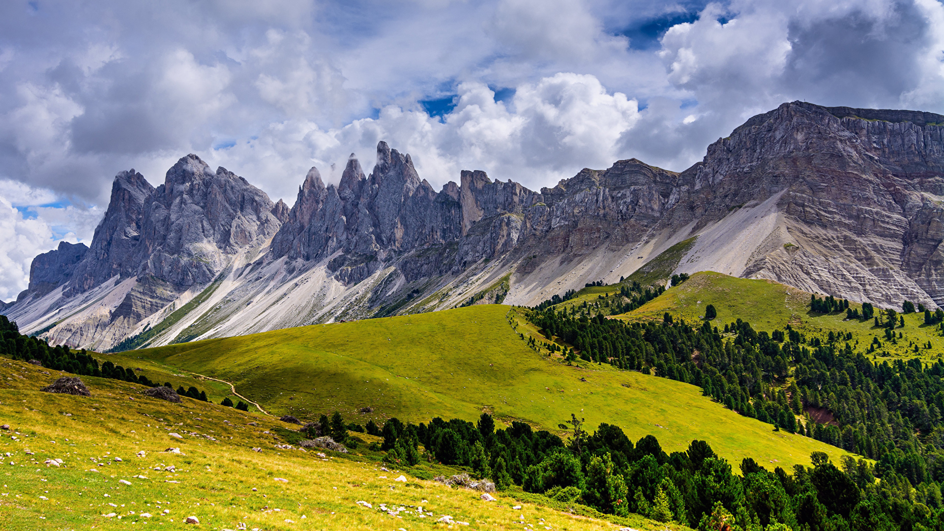 Photo Alps Italy Trentino Alto Adige, Dolomites Nature 1920x1080