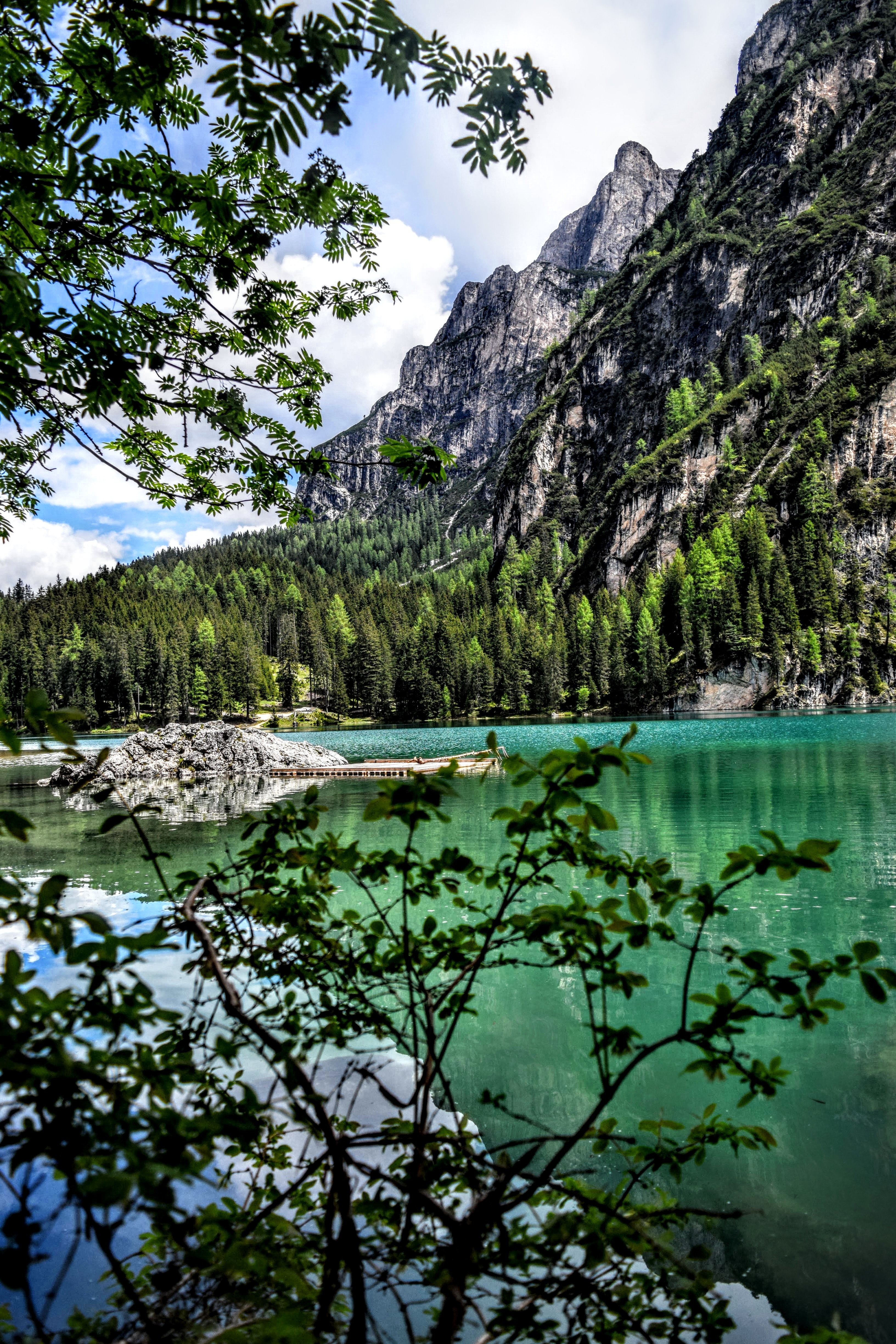Free Image, landscape, tree, nature, forest, wilderness, river, valley, mountain range, tranquility, reflection, fjord, national park, body of water, background, mountains, wallpaper, weekend, loch, trentino alto adige, lake braies, mountainous