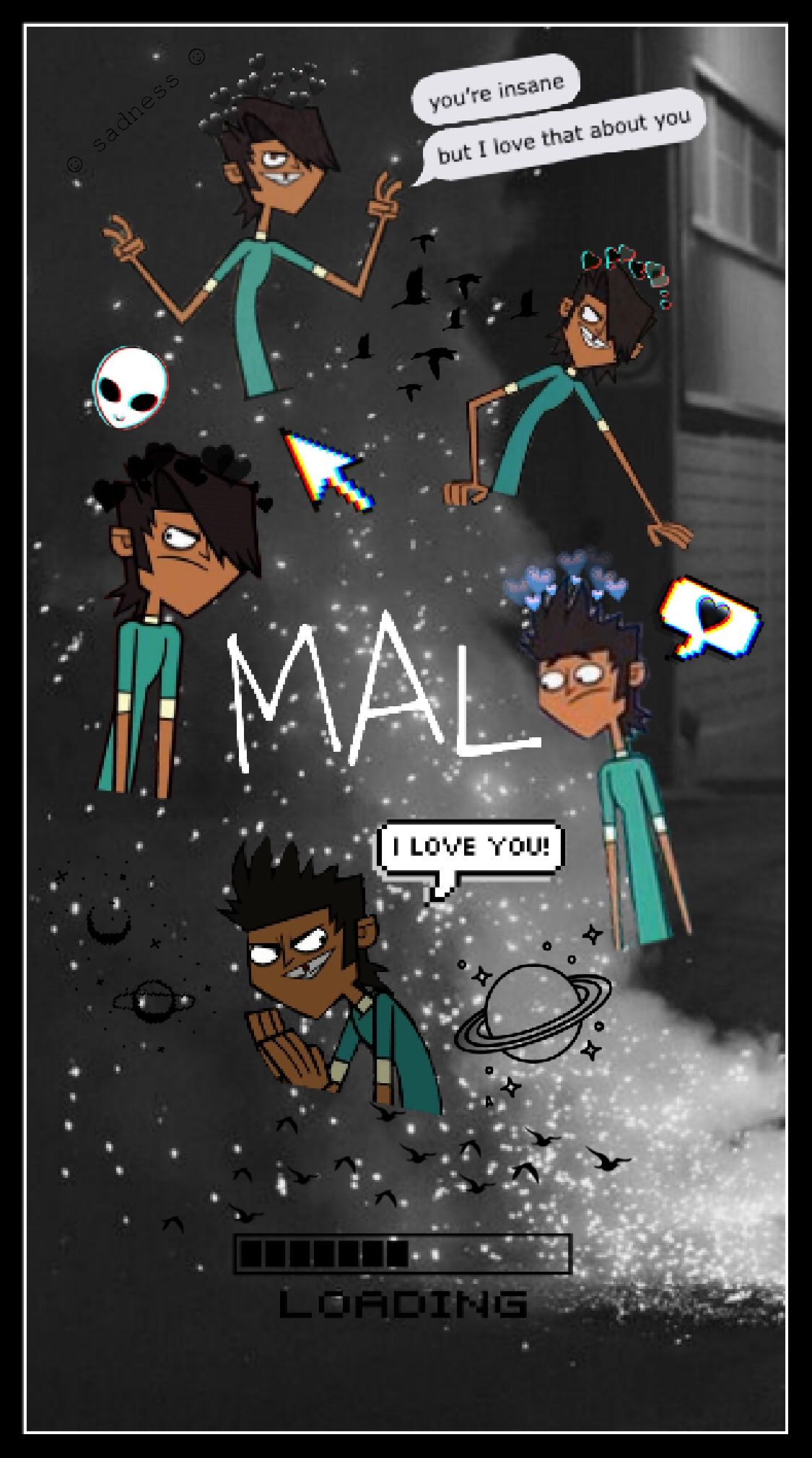 Mal from Total Drama wAllpaper. Total drama island, Total drama:, Drama funny