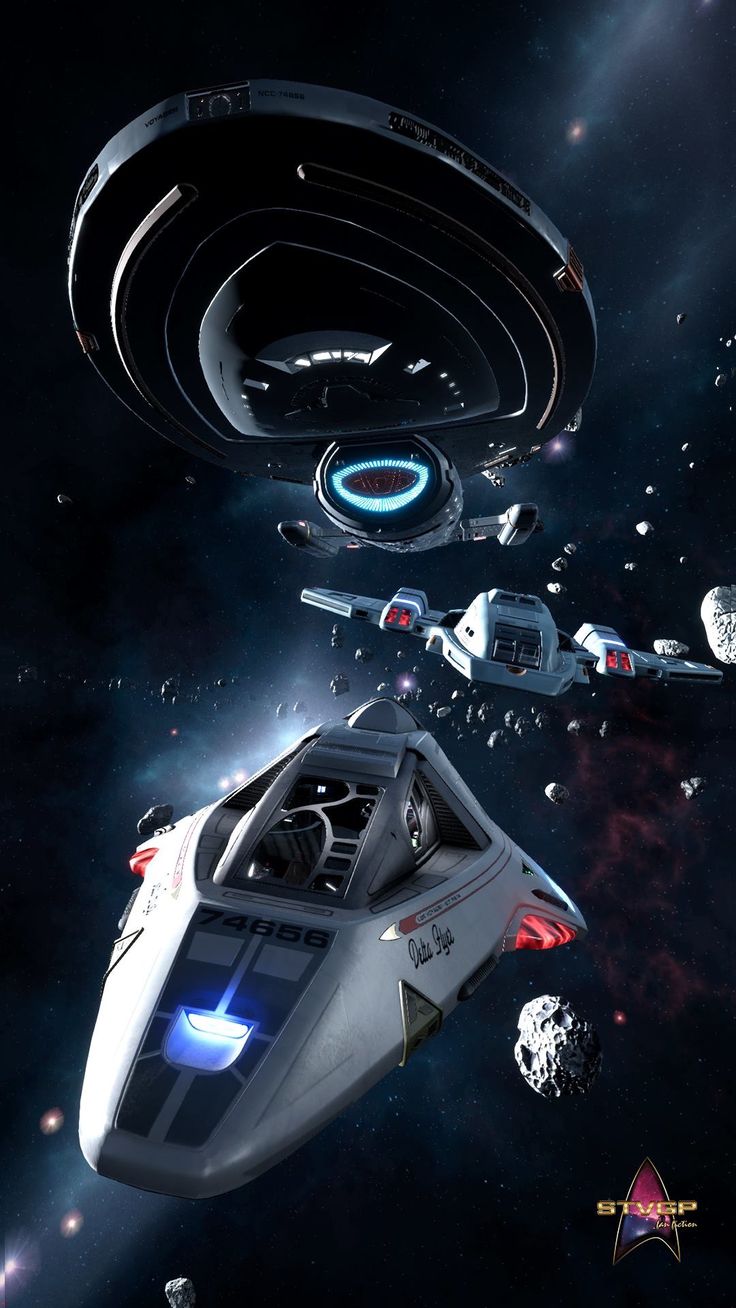 USS Voyager. Star trek ships, Star trek art, Star trek wallpaper