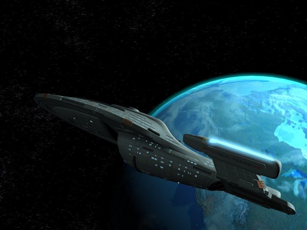 Star Trek Voyager Wallpaper: Voyager. Star trek voyager ship, Star trek voyager, Star trek
