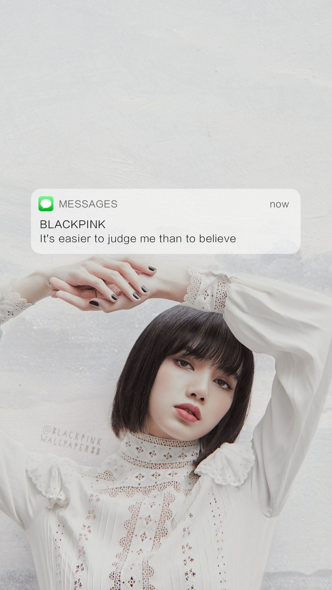 BLACKPINK Wallpaper on Twitter. Lisa blackpink wallpaper, Message wallpaper, Blackpink