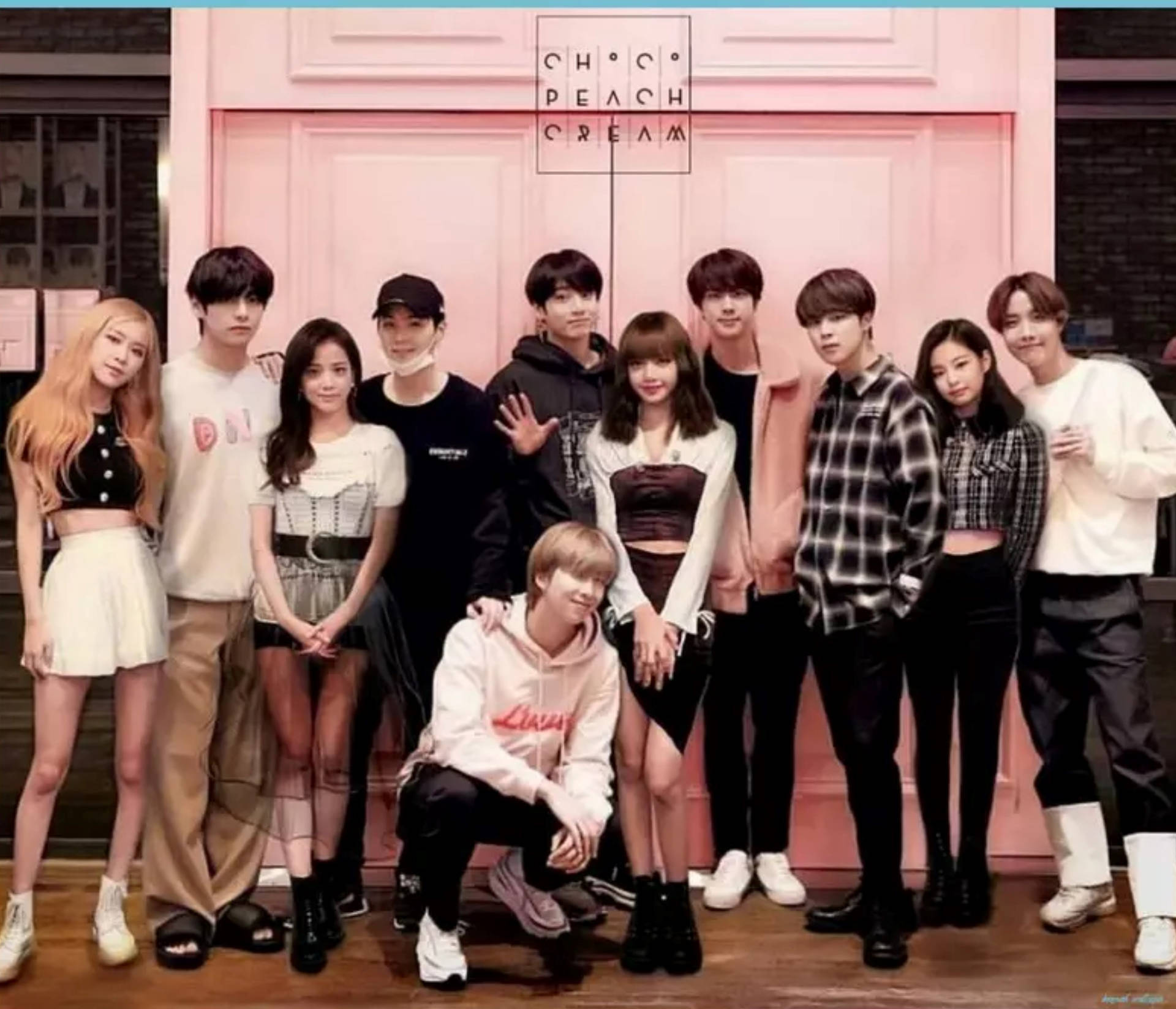 Download Bts And Blackpink Fan Edit Wallpaper