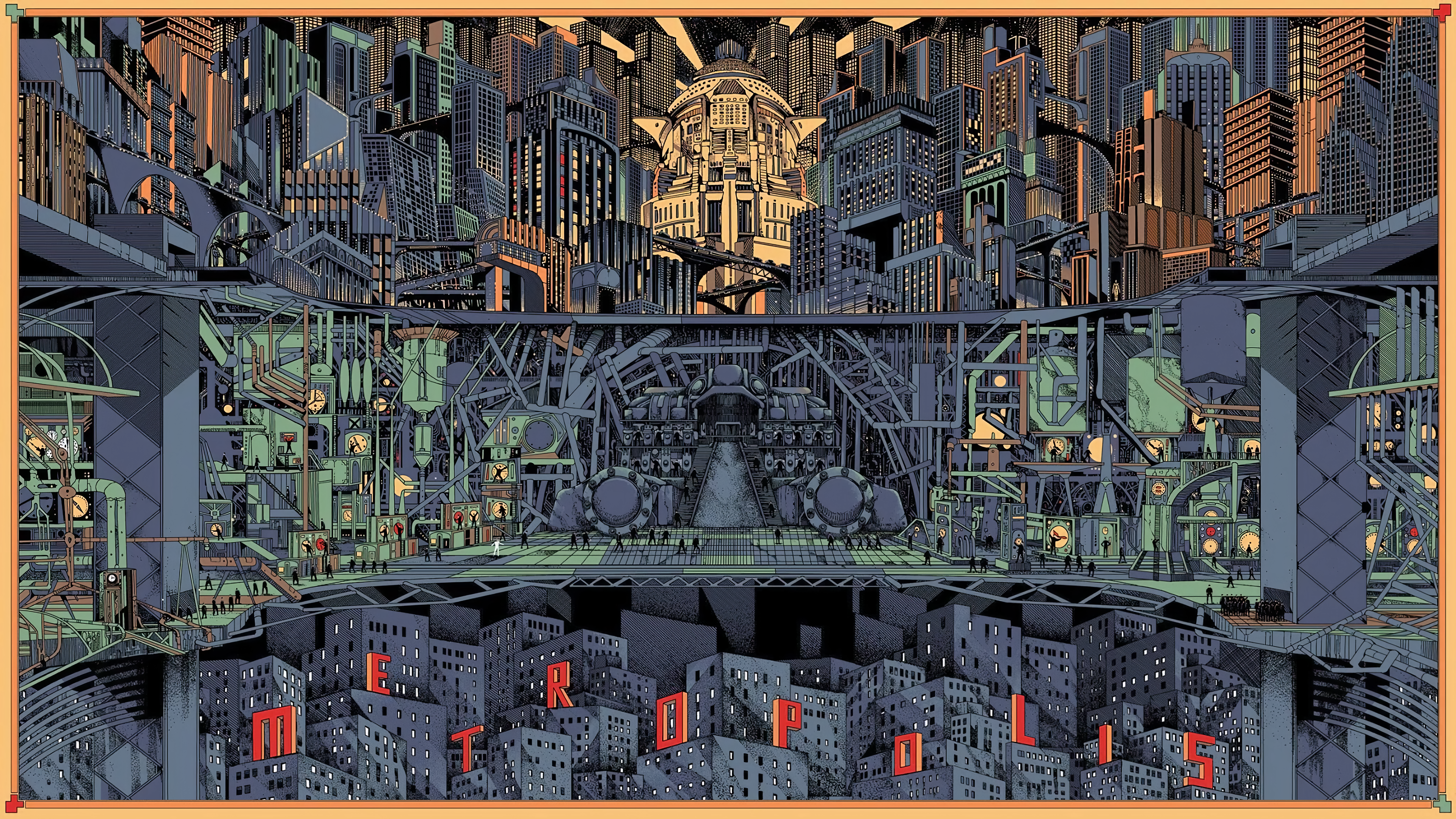 Metropolis By Kilian Eng [3840x2160]. Metropolis, Kilian eng, Metropolis 1927