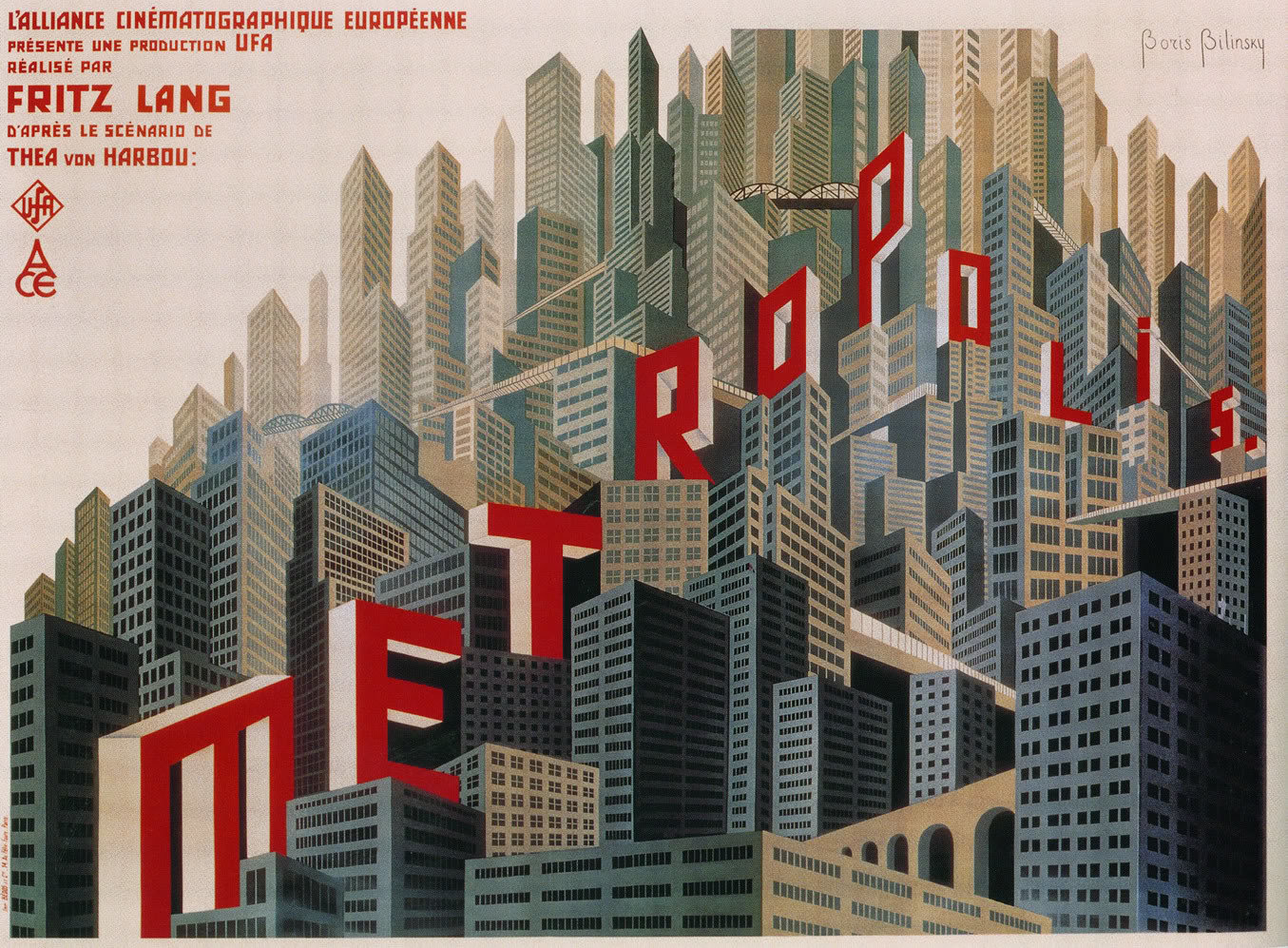 Movie Poster of the Week: “Metropolis” and the posters of Boris Bilinsky on Notebook