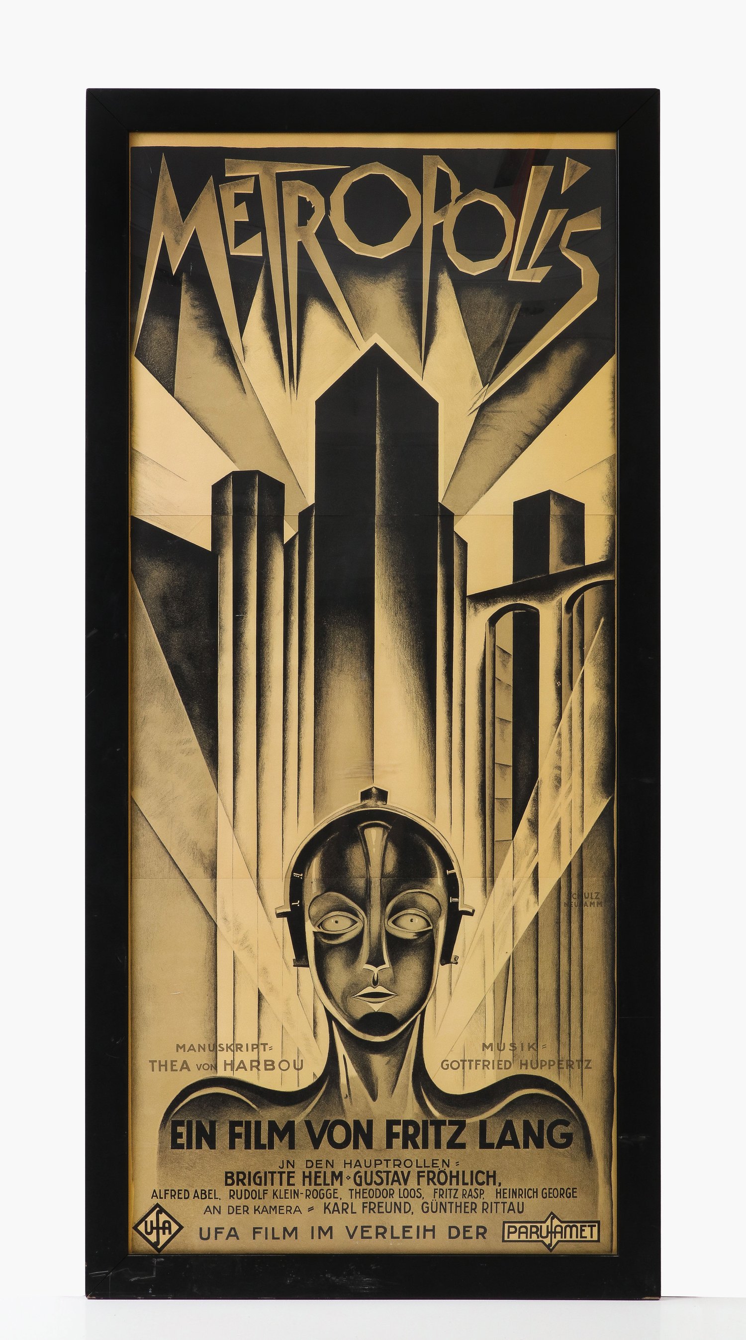 Metropolis Large Framed 3 Sheet Lithograph Poster