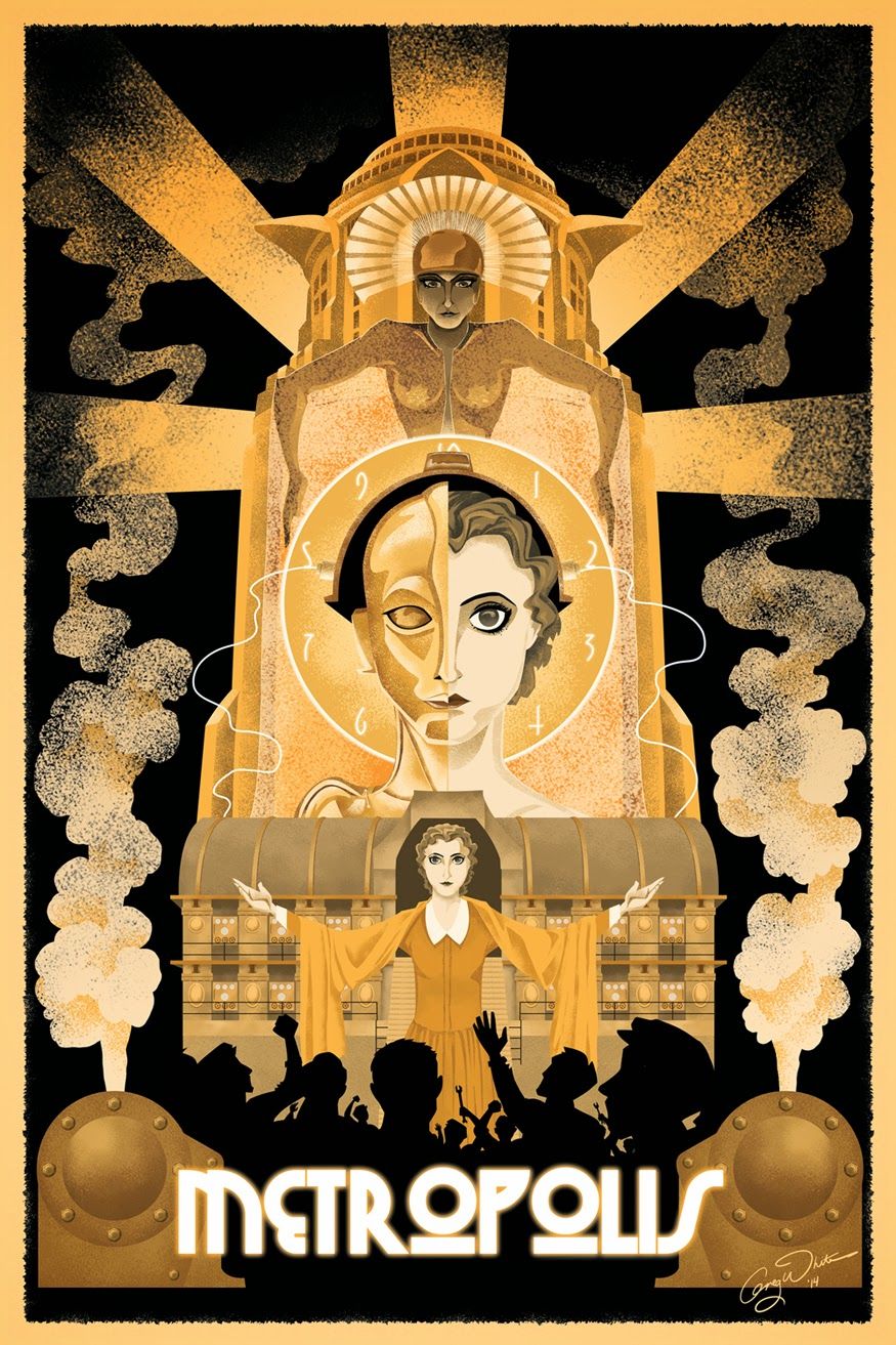 Tightywhite's Art Site: Metropolis. Art deco posters, Retro poster, Metropolis poster