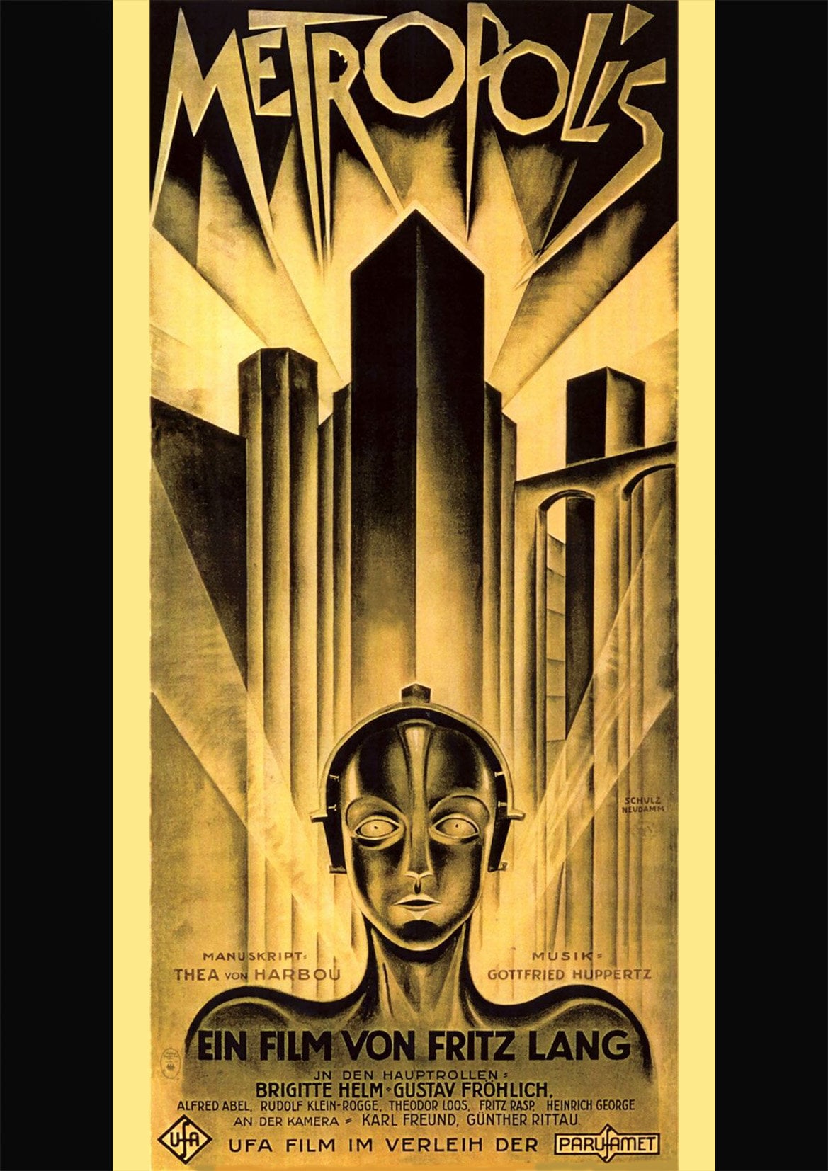 Metropolis Poster: Fritz Lang Science Fiction Movie Cinema