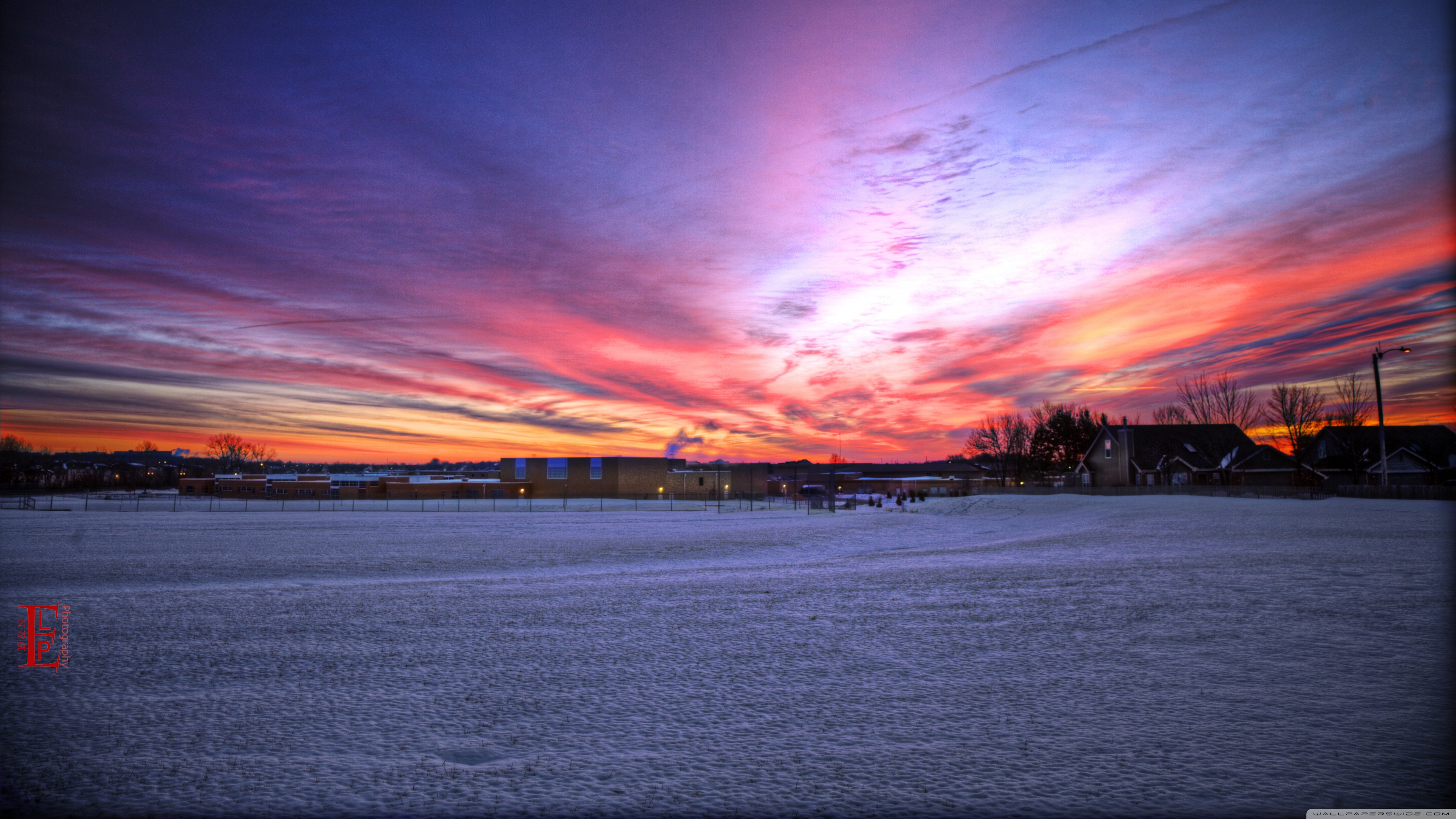 Winter Sunrise Ultra HD Desktop Background Wallpaper for 4K UHD TV, Widescreen & UltraWide Desktop & Laptop, Multi Display, Dual Monitor, Tablet