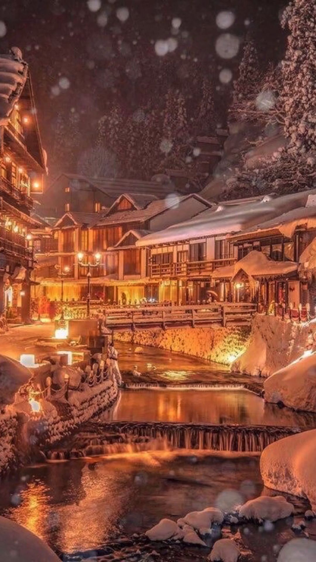 Japan's beautiful village. Winter in japan, Onsen japan, Beautiful places to travel