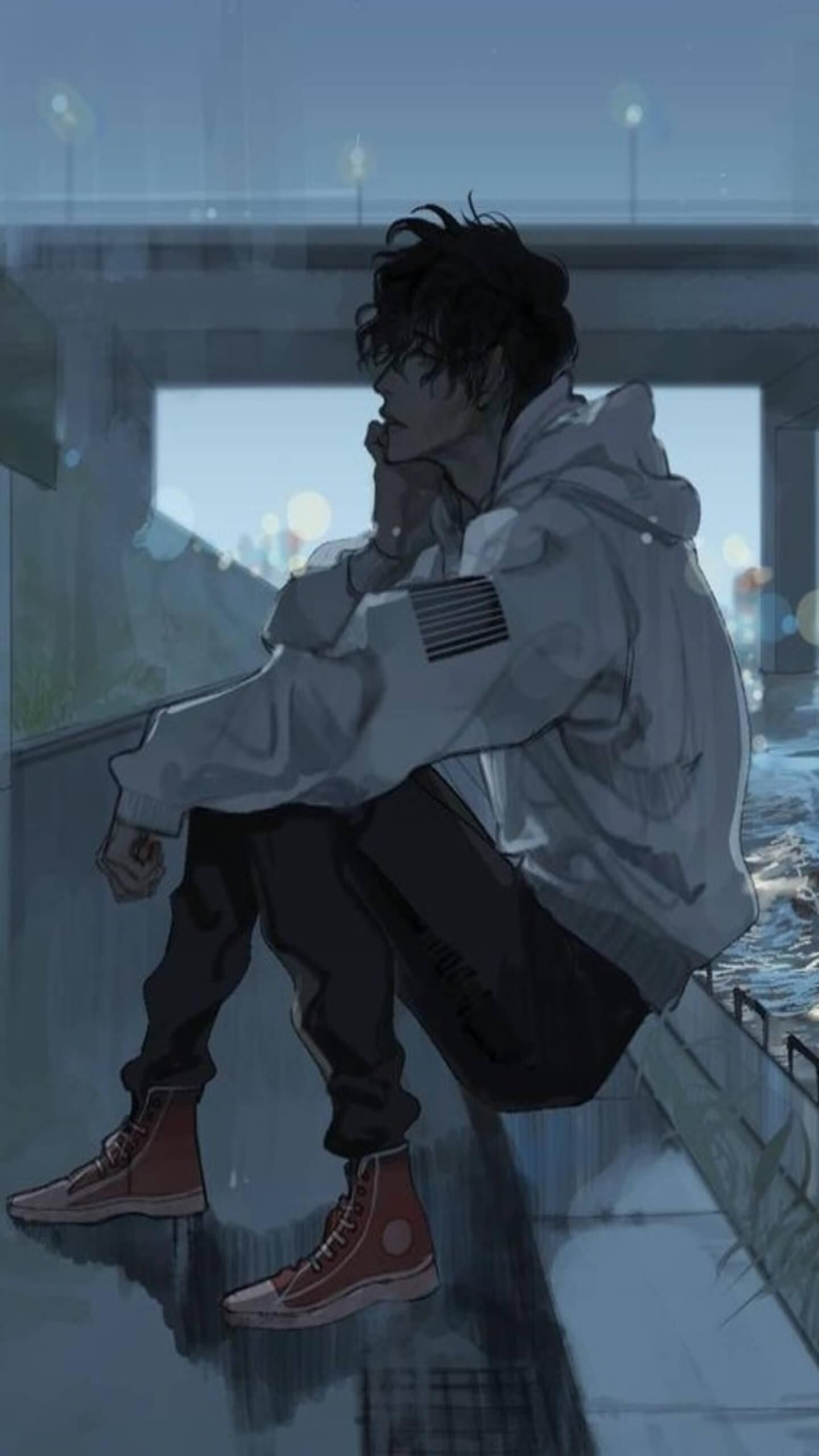 Sad boy anime pfp Wallpaper Download