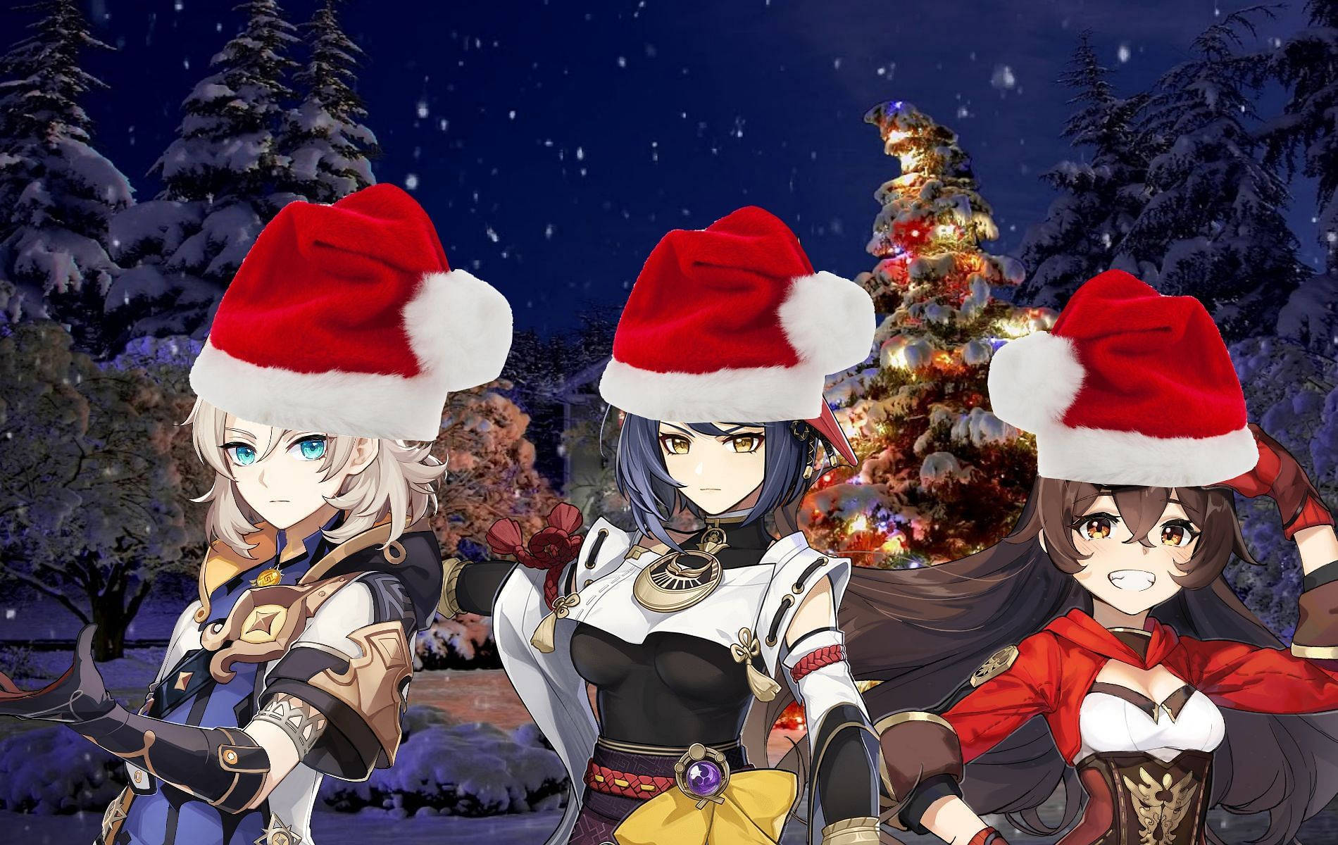 Download Christmas PFP Anime Characters Wallpaper