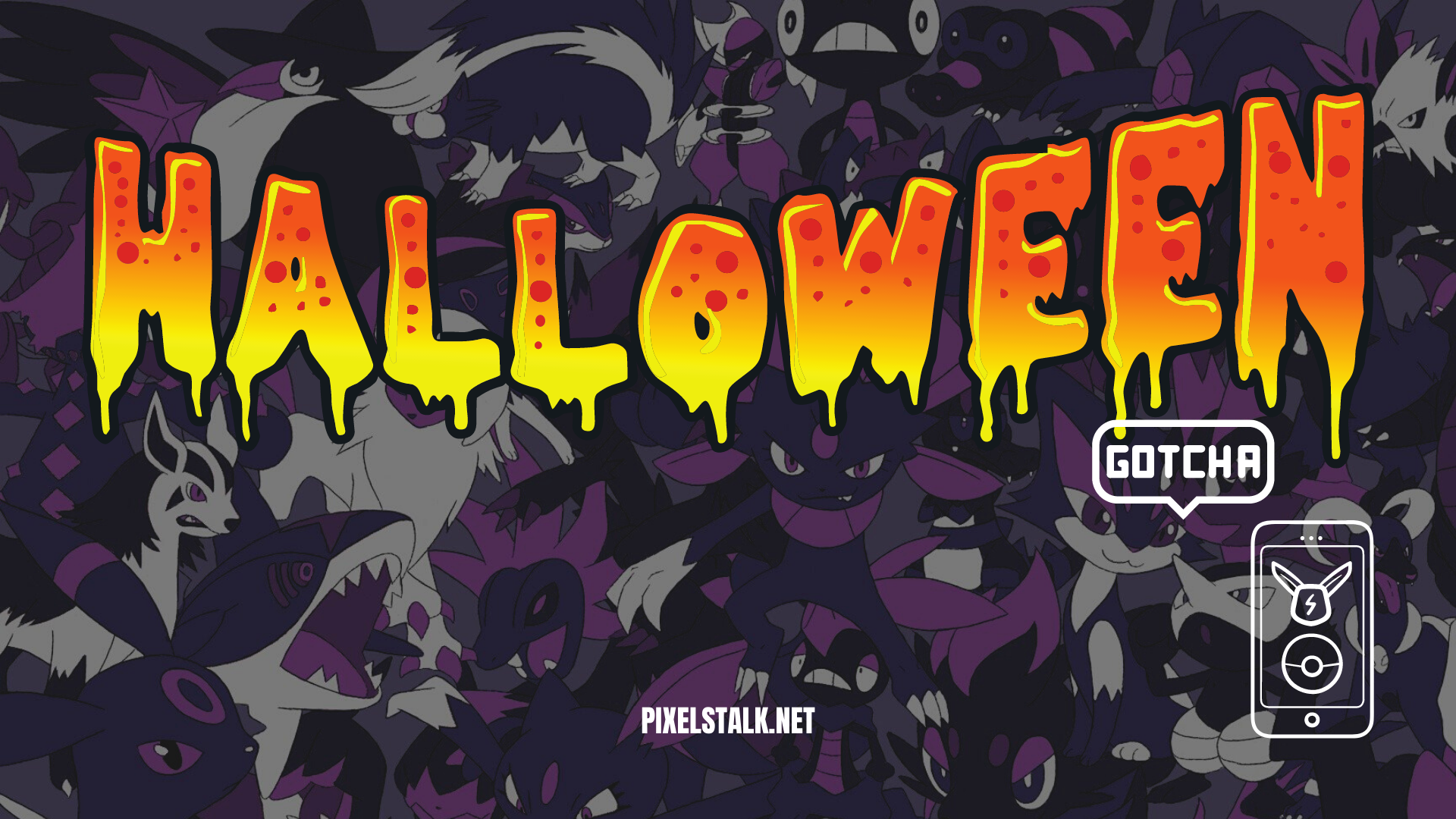 Pokemon Halloween Wallpaper for Desktop, PC and Mobile. Pokemon halloween, Halloween desktop wallpaper, Halloween wallpaper