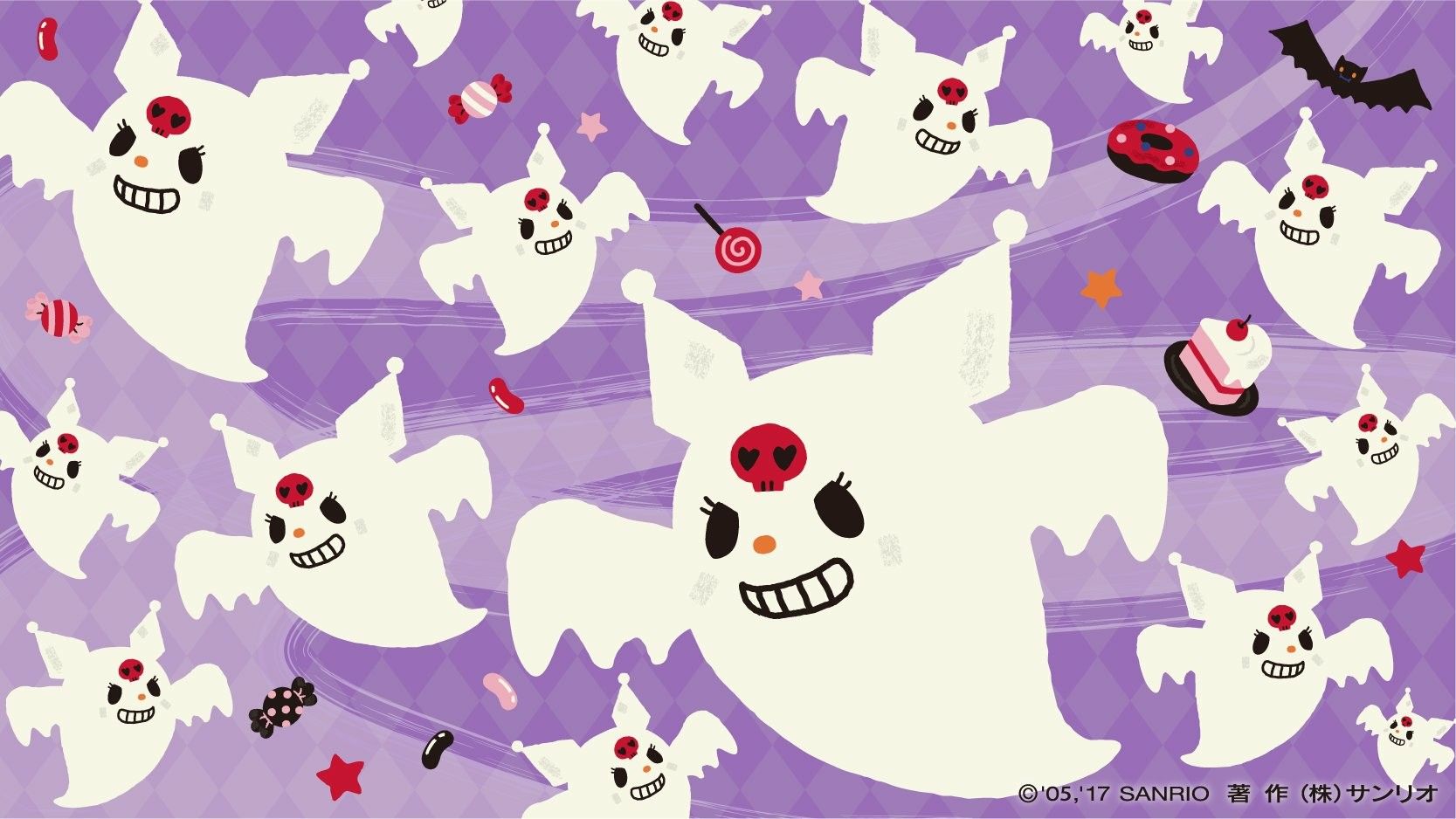 Kuromi. Halloween desktop wallpaper, Kawaii wallpaper, Halloween wallpaper