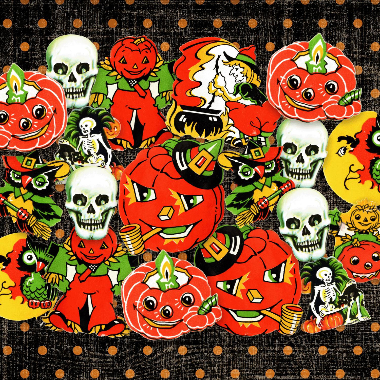 Retro Halloween Sticker Pack