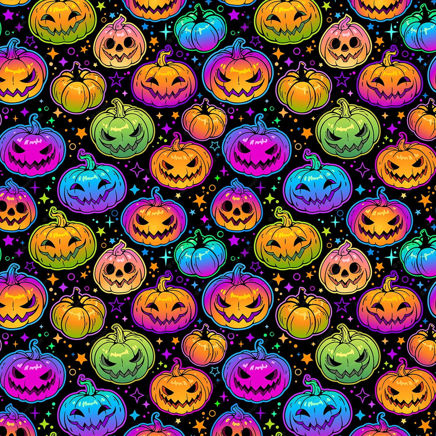 Neon Pumpkins