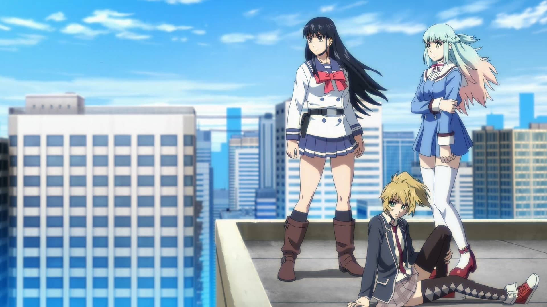 Download High Rise Invasion Action Anime Wallpaper