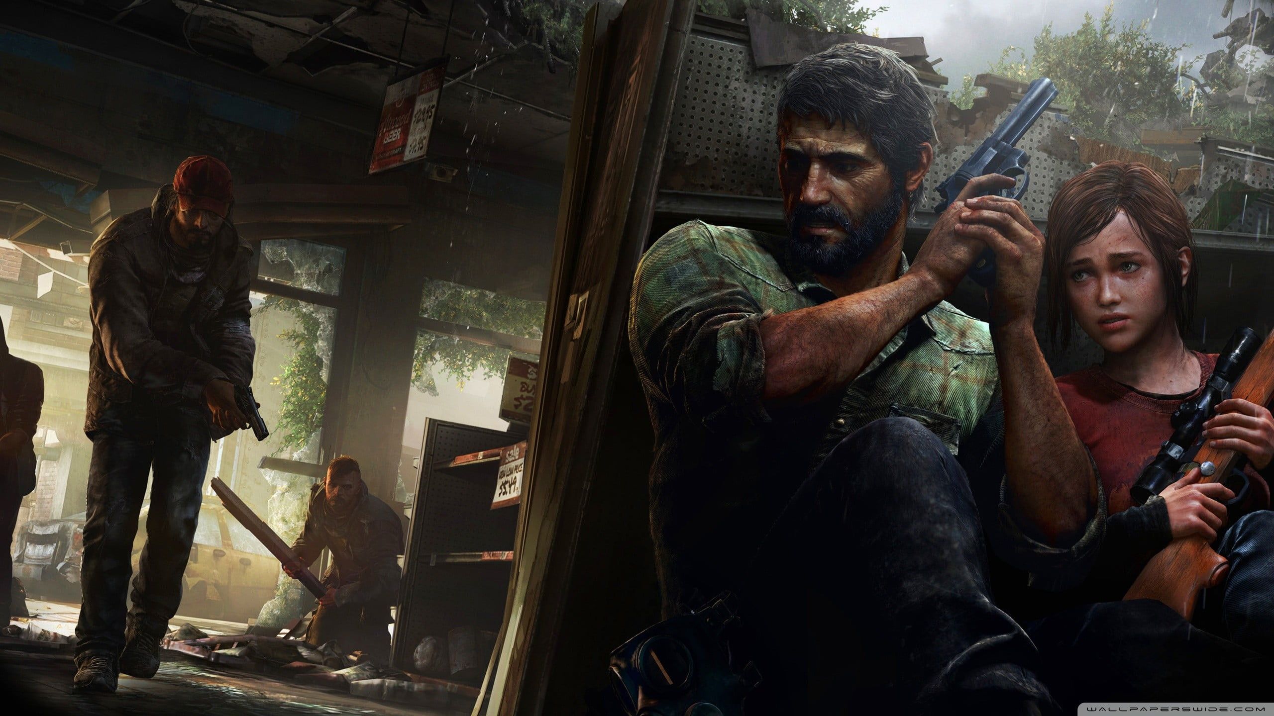 HD wallpaper: The Last of Us Joel and Ellie wallpaper, video games, real people. The last of us, Joel and ellie, Real people